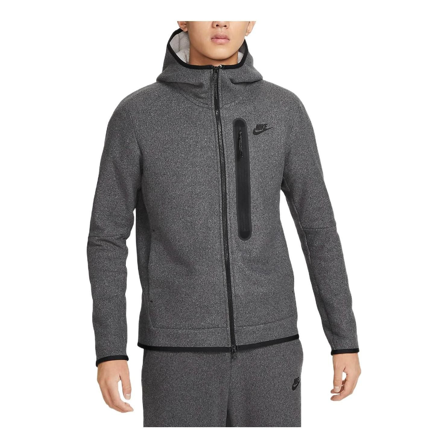 Nike Sportswear Tech Fleece Full-Zip Winterized Hoodie 'Grey' DQ4802-010 - 1