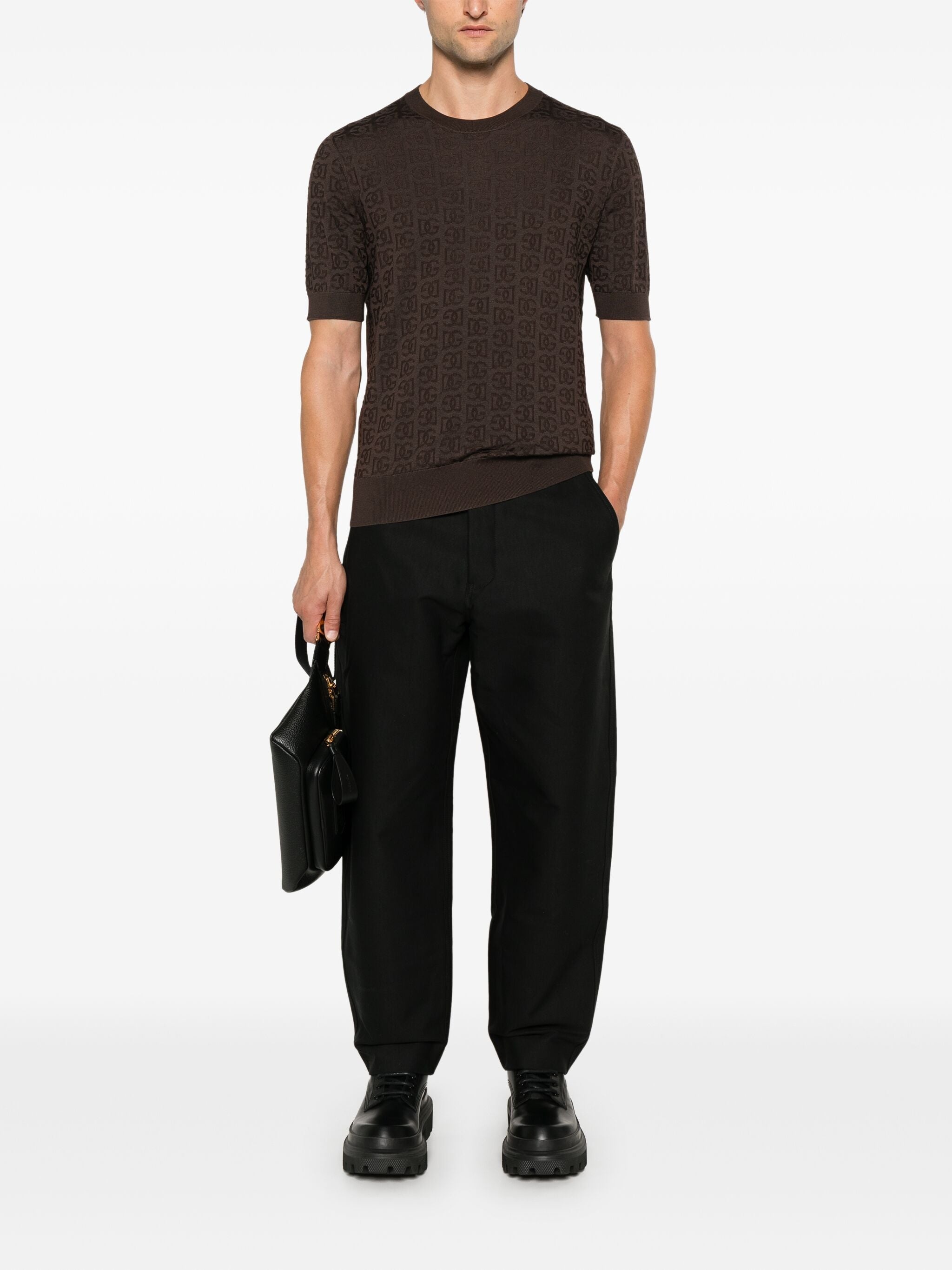 MONOGRAM-JACQUARD T-SHIRT - 2