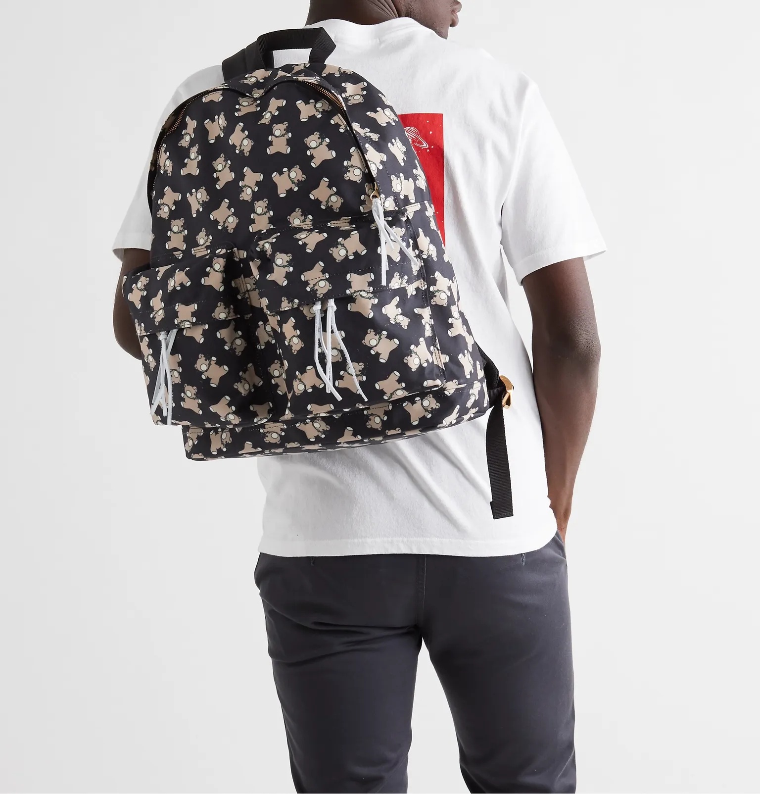 Screwbear Printed Canvas Backpack - 2