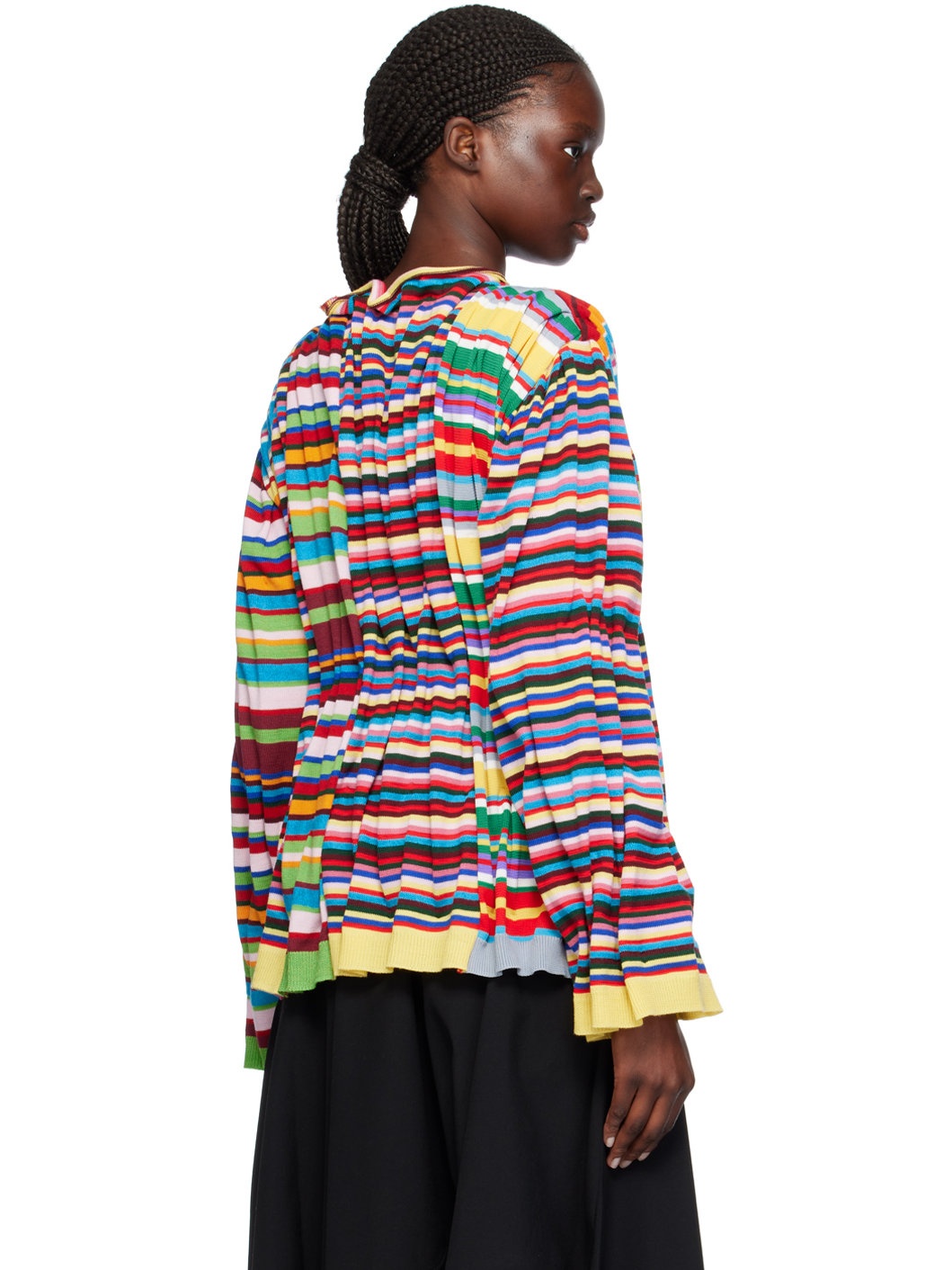 Multicolor Gathered Sweater - 3