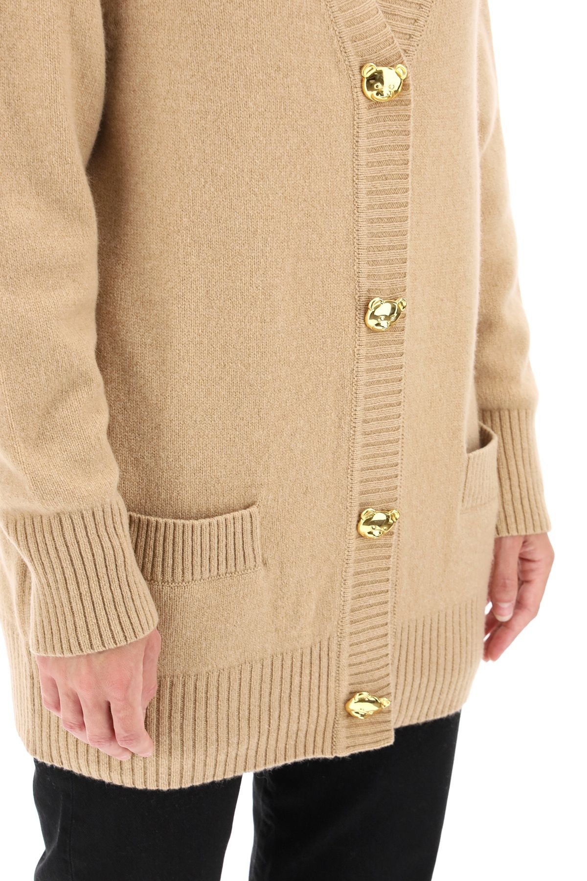 OVERSIZED CARDIGAN WITH TEDDY BEAR BUTTONS - 5