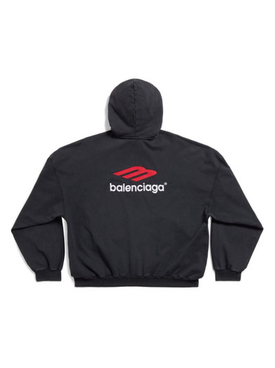 BALENCIAGA 3B Sports Icon cotton hoodie outlook