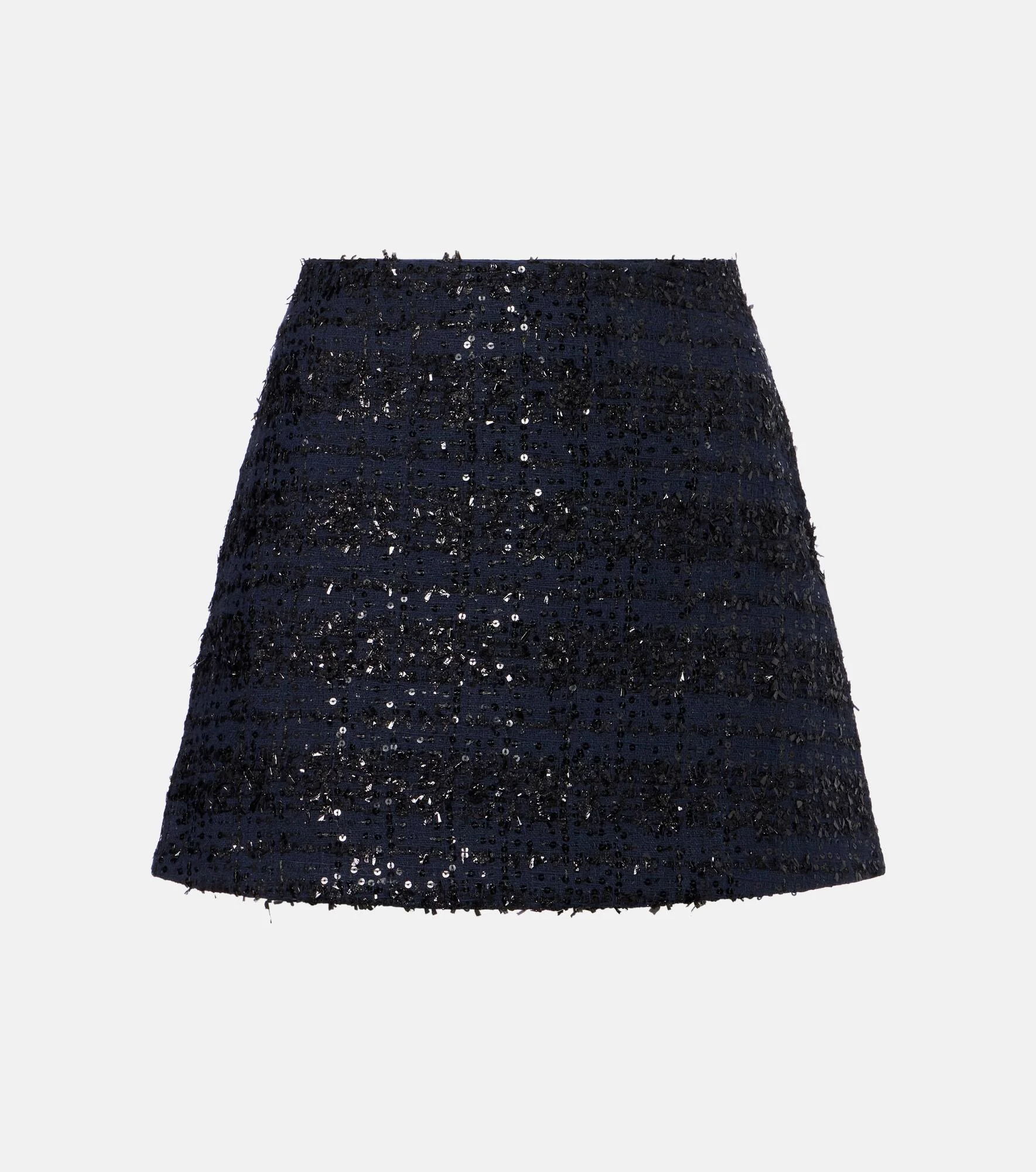 Sequined bouclé miniskirt - 1