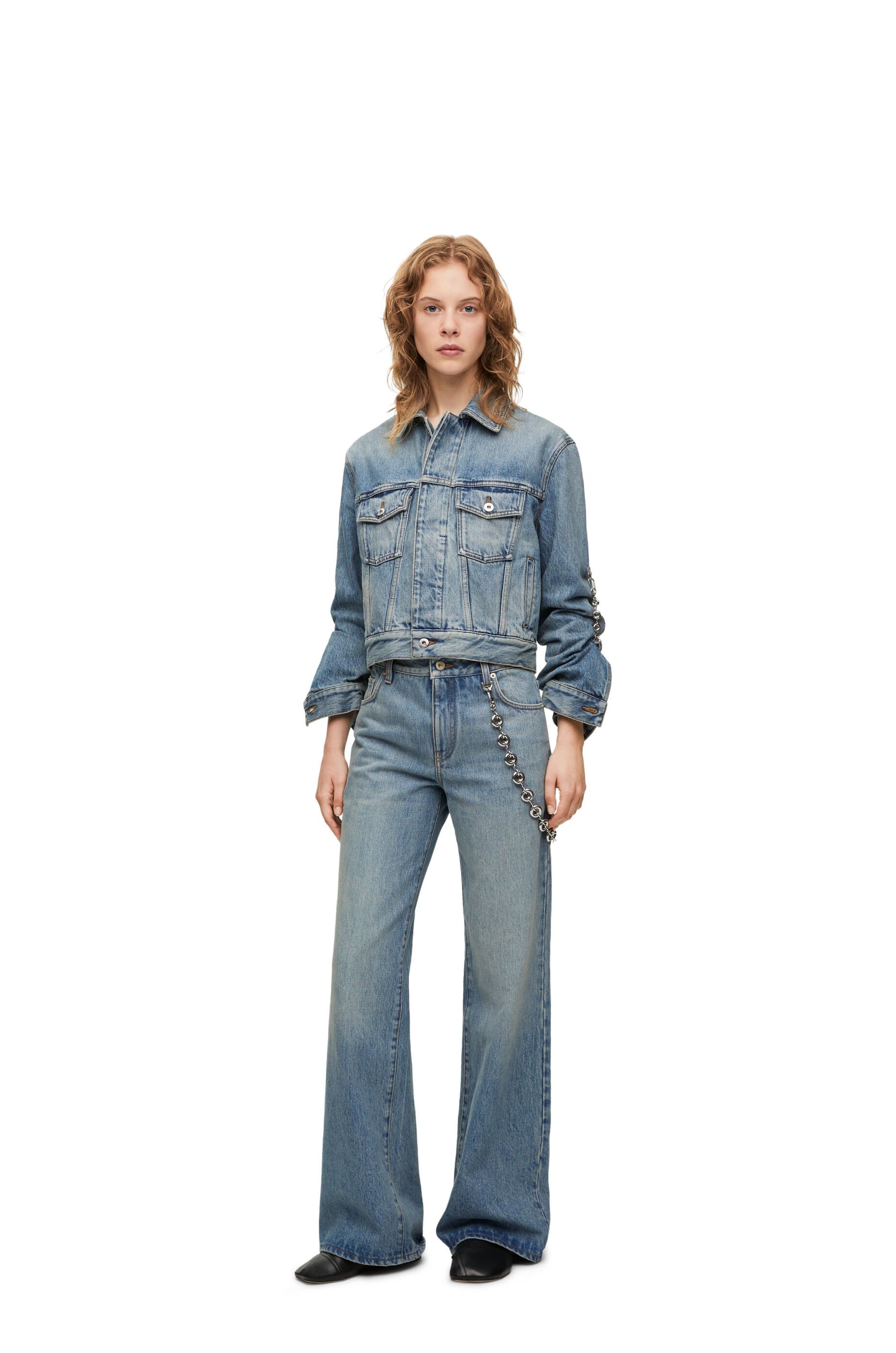 Chain jeans in denim - 2