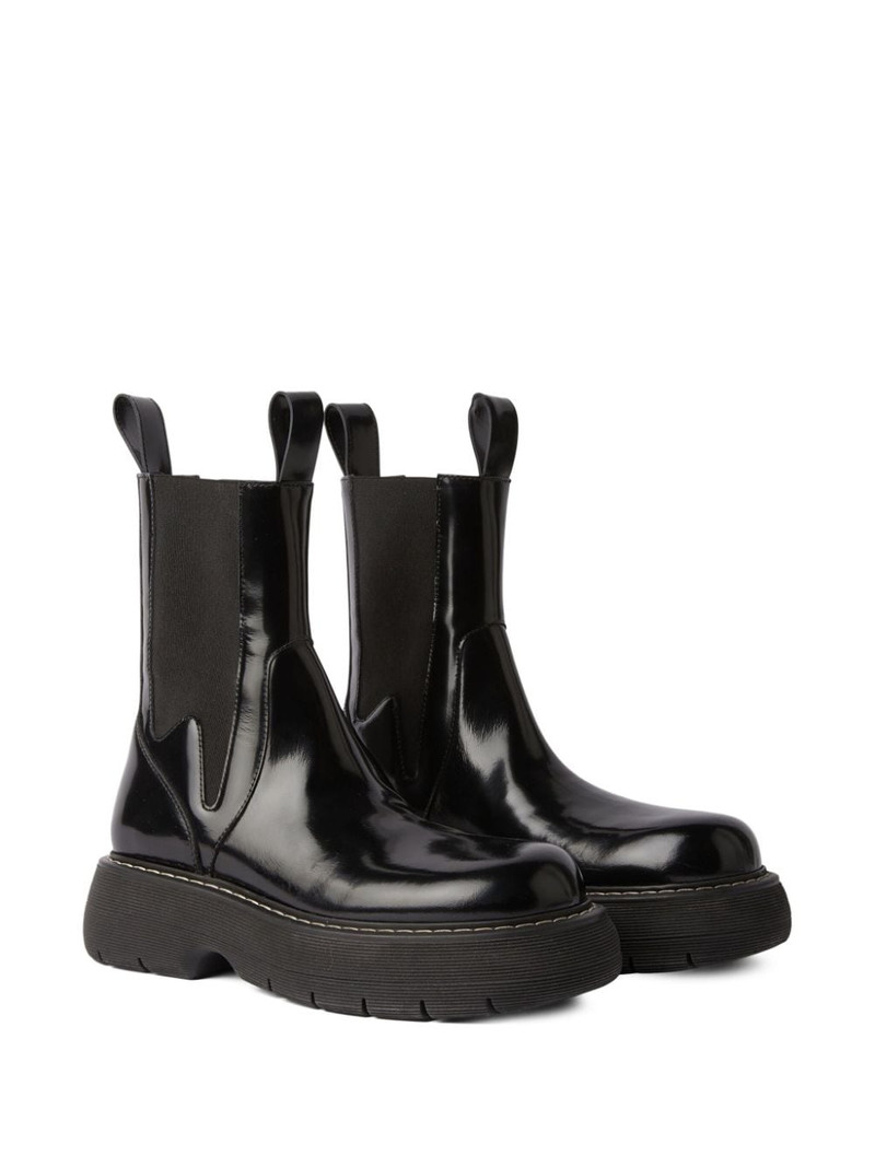 MSGM platform leather Chelsea boots outlook