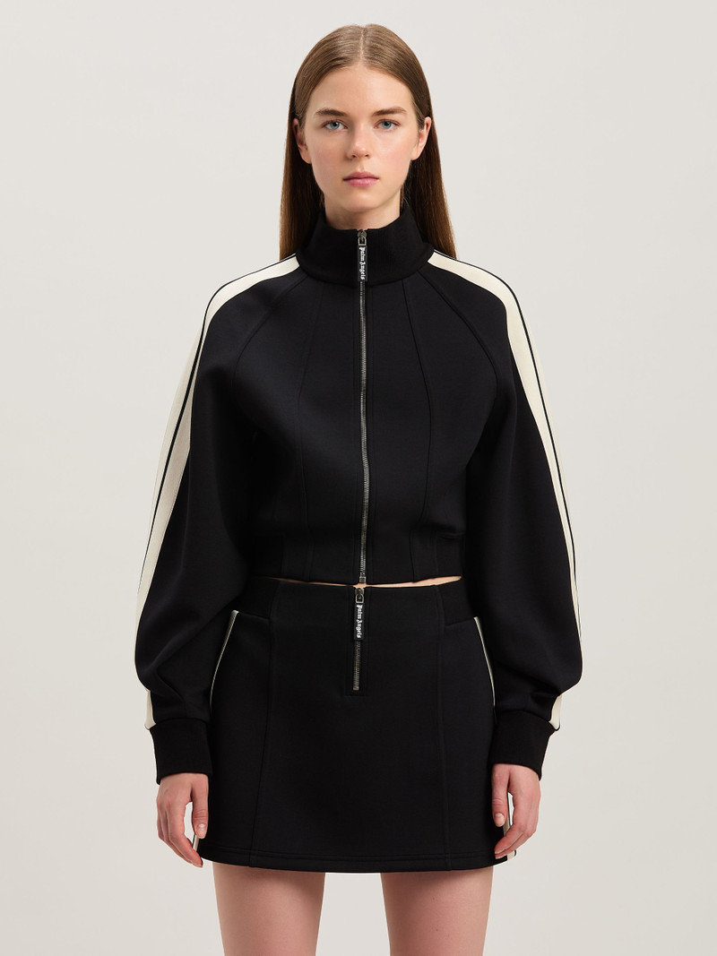 Neoprene cropped track jacket 3