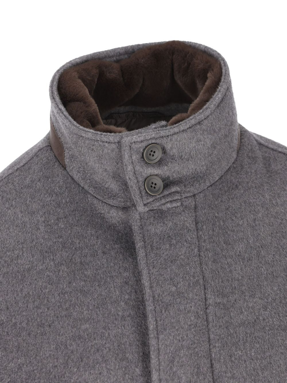 cashmere high-neck jacket - 3