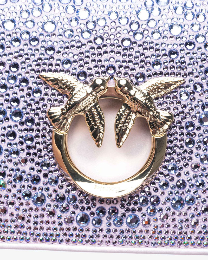 PINKO GALLERIA FULL-RHINESTONE MINI LOVE BAG CLICK 4
