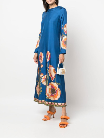 La DoubleJ floral-print long-sleeved dress outlook