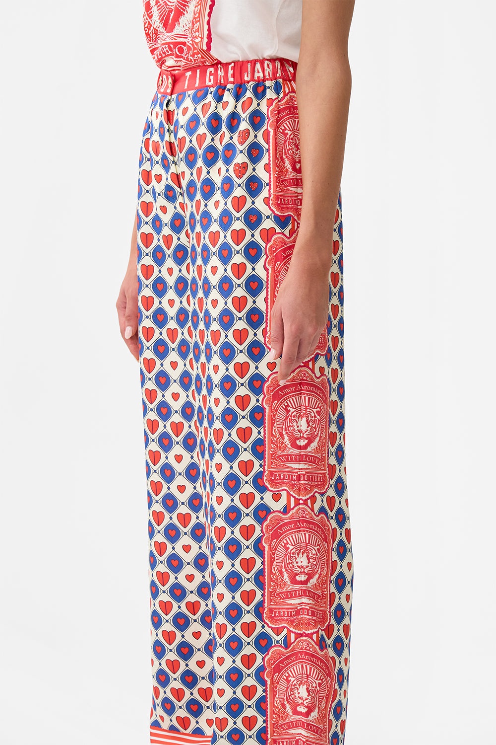 BUTTON FRONT LOUNGE PANT - 5