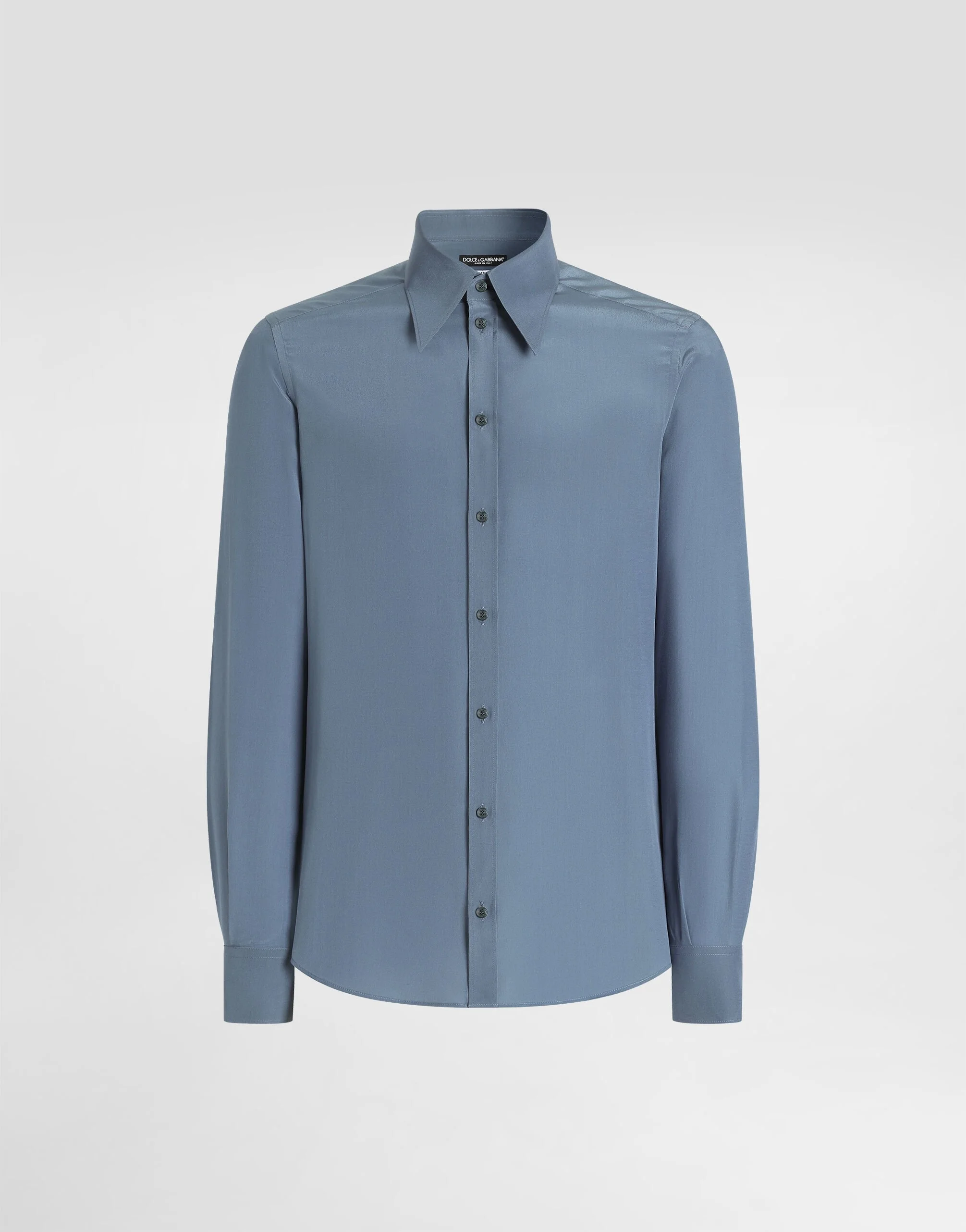 Silk crêpe de chine gold shirt - 1