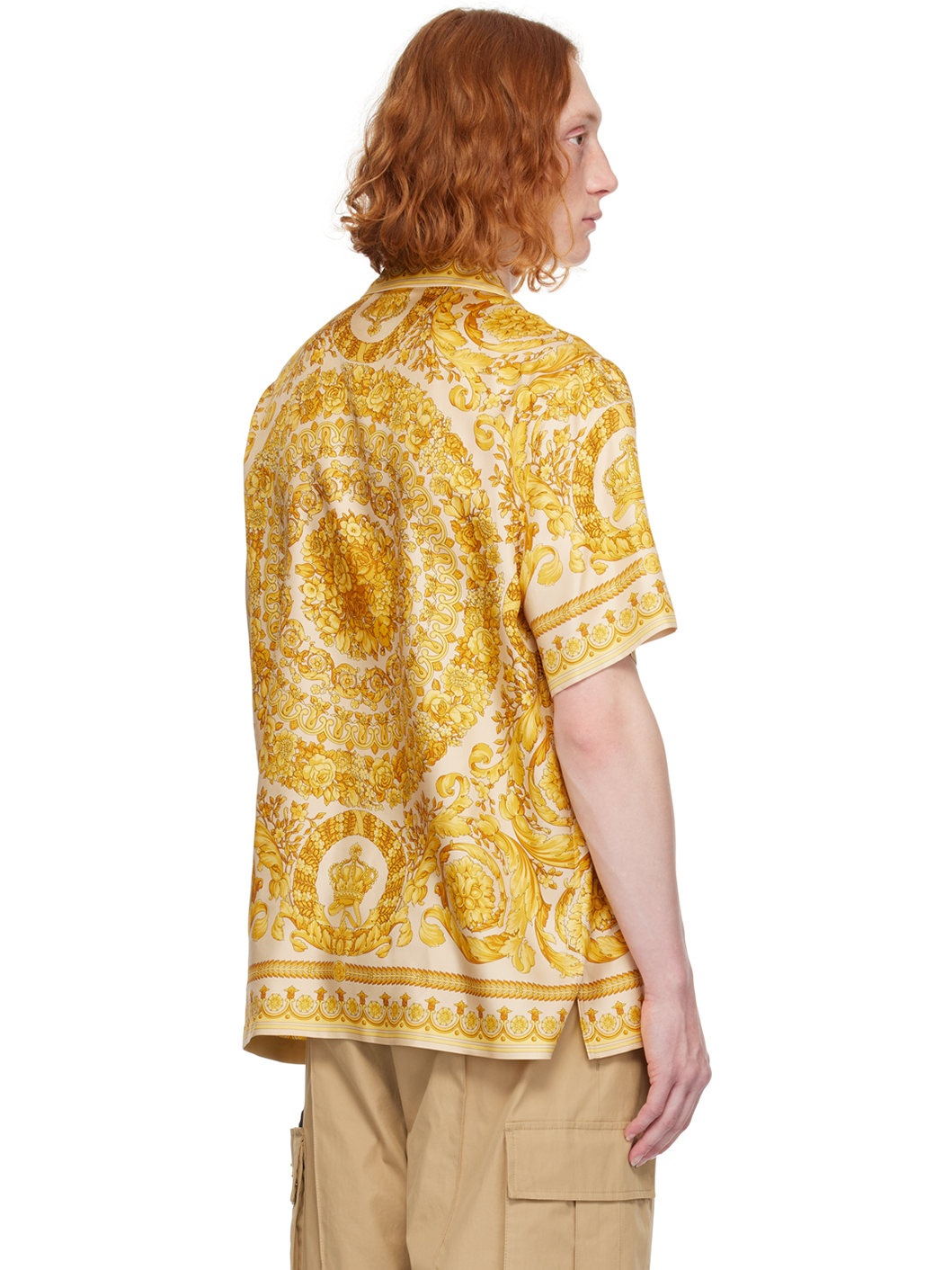 Beige & Yellow Barocco Shirt - 3
