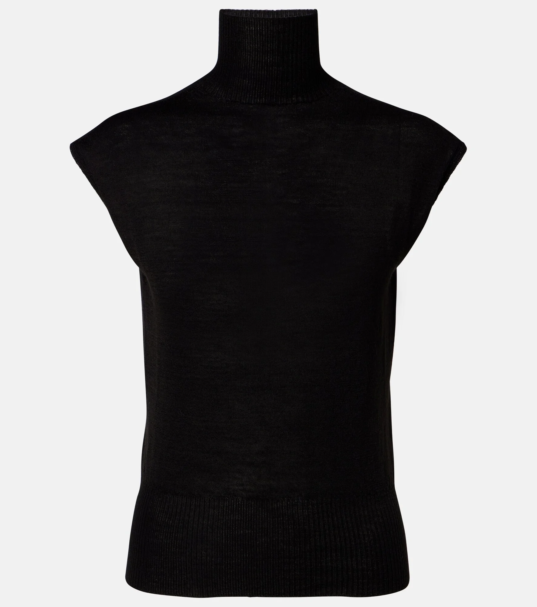 Virgin wool turtleneck top - 1