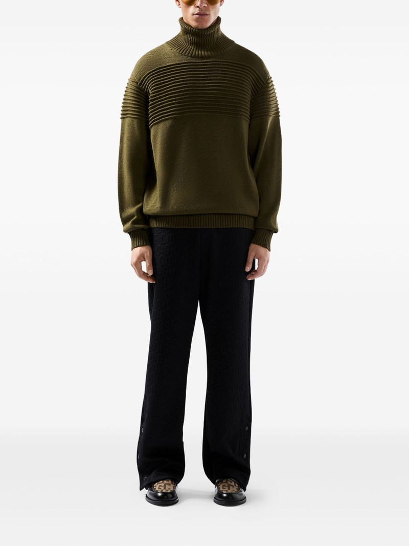 GCDS ribbed roll-neck sweater outlook