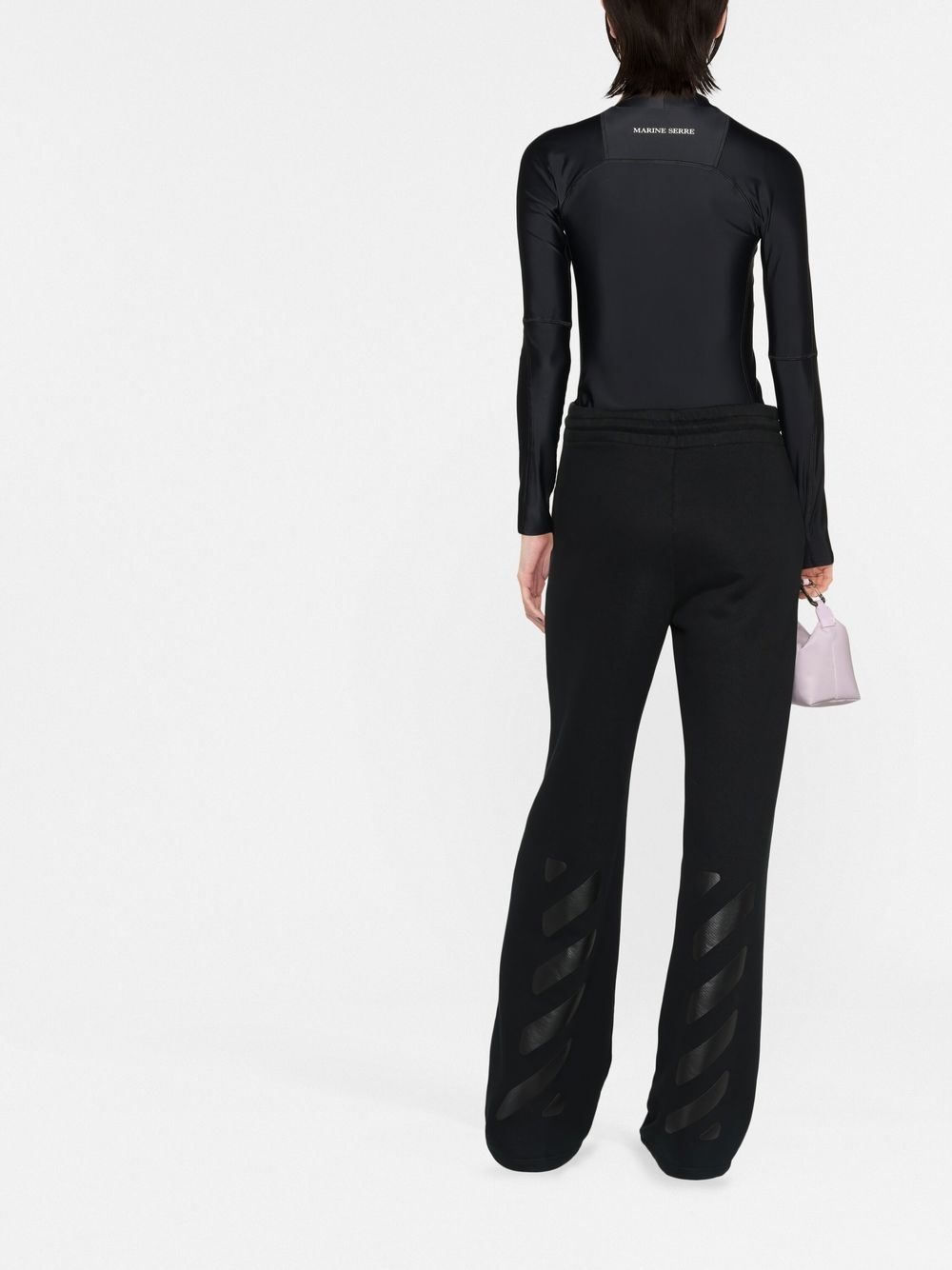 logo-embossed stretch top - 3