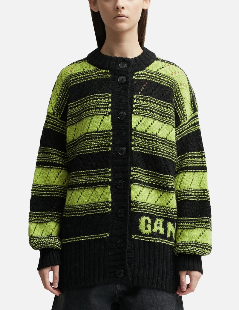 ORGANIC WOOL STRIPED CARDIGAN 1