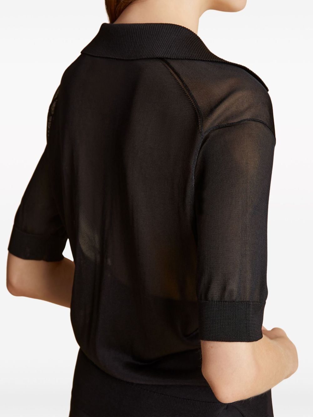 The Julita V-neck polo top - 10