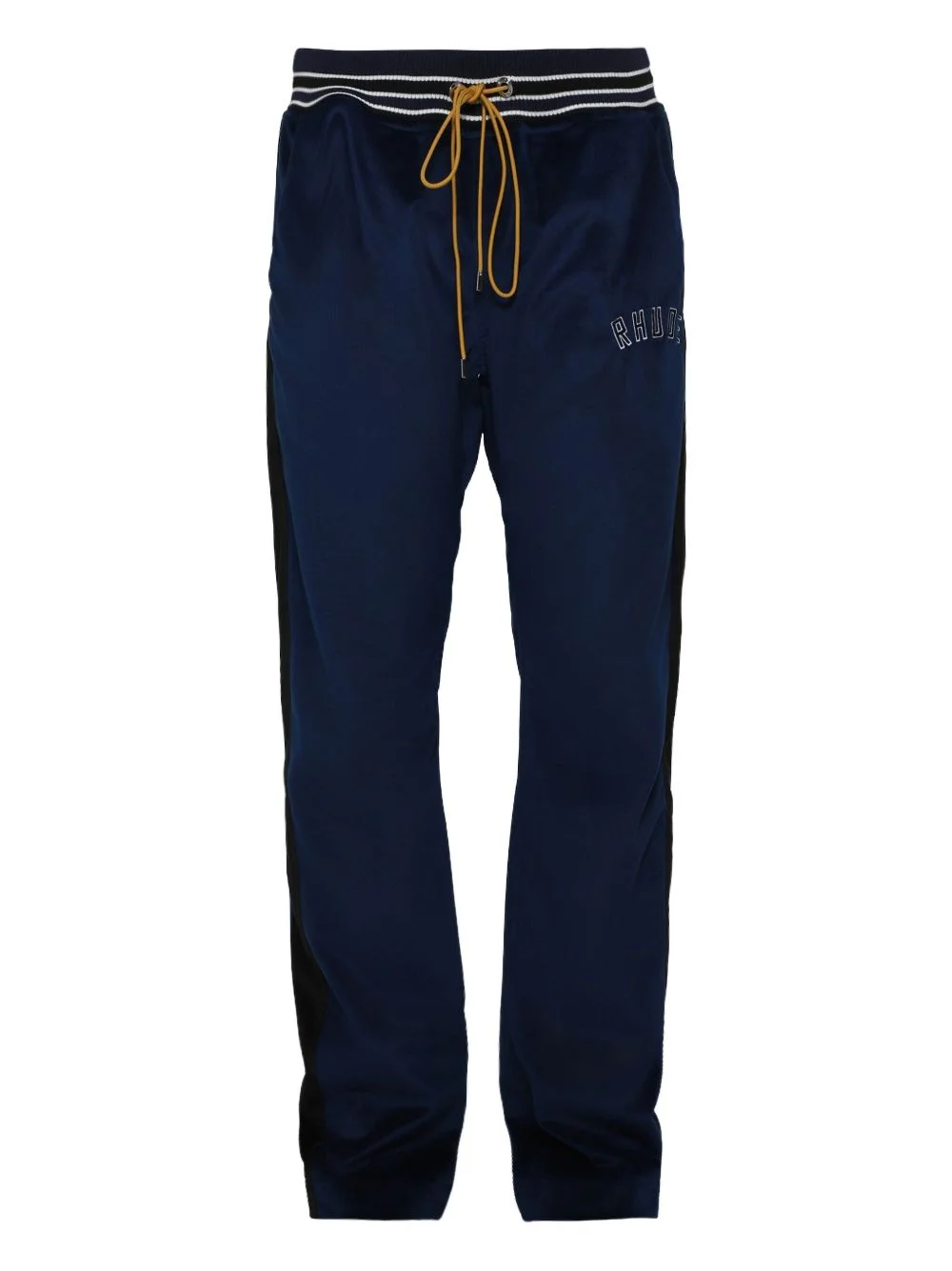 velour stripe-detailed track pants - 1
