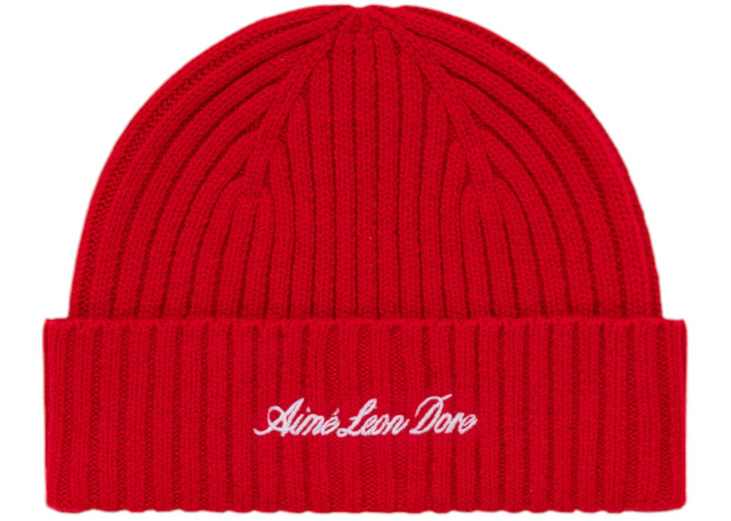 AIMÉ LEON DORE Aime Leon Dore x Porsche 993 Turbo Cashmere Beanie Tango Red outlook