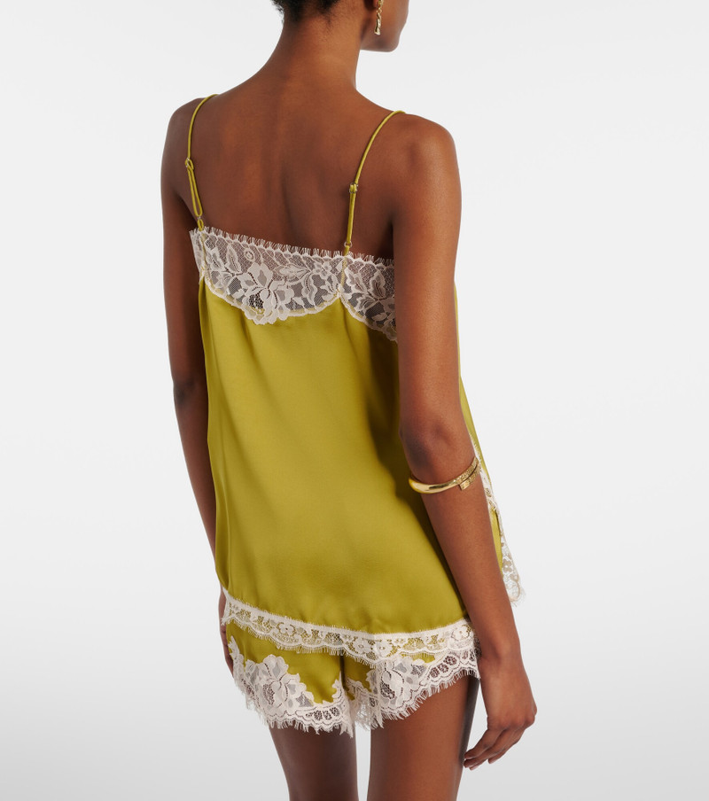 Hanna lace-trimmed satin camisole 3