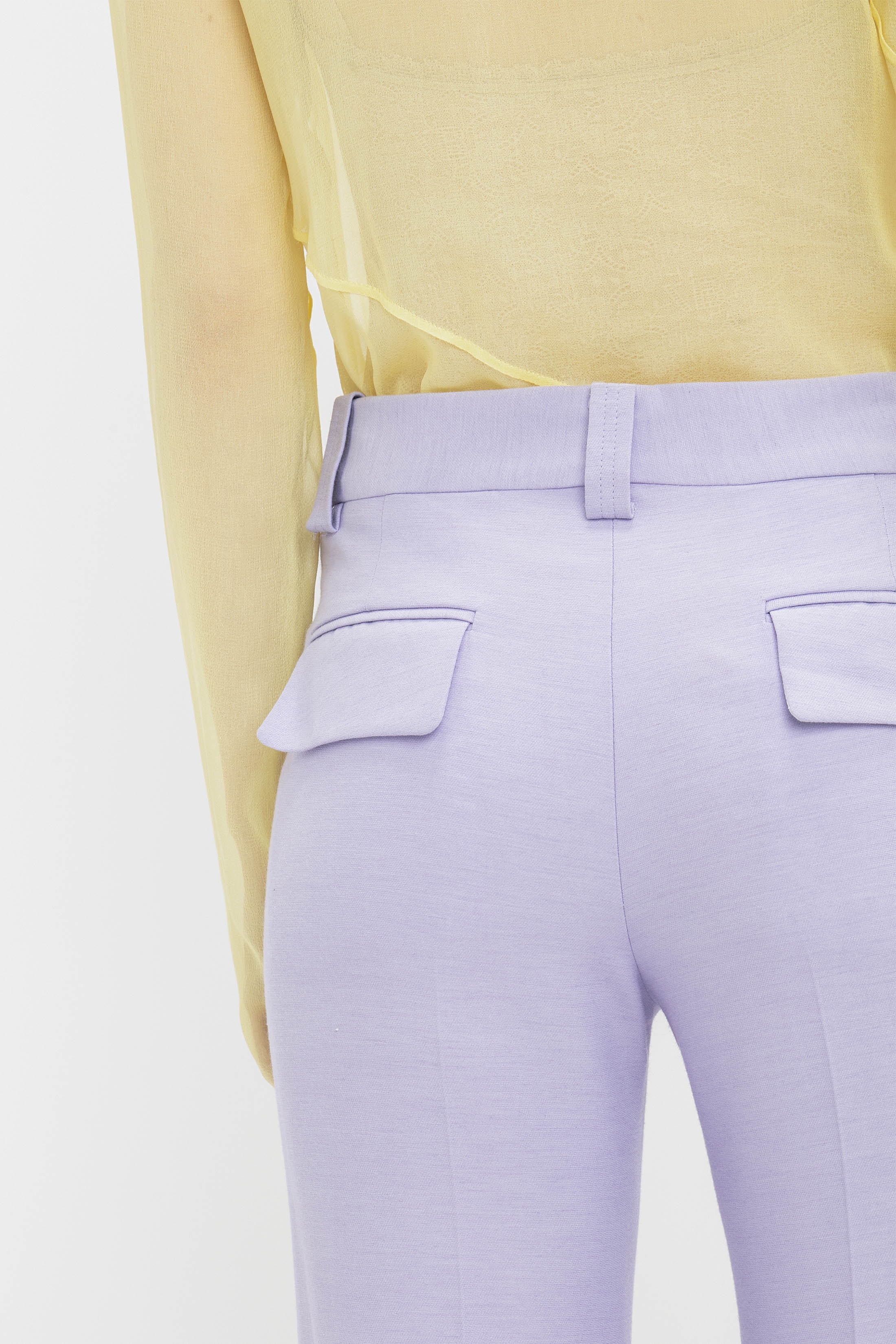 Tailored Straight Leg Trouser In Lavender - 6