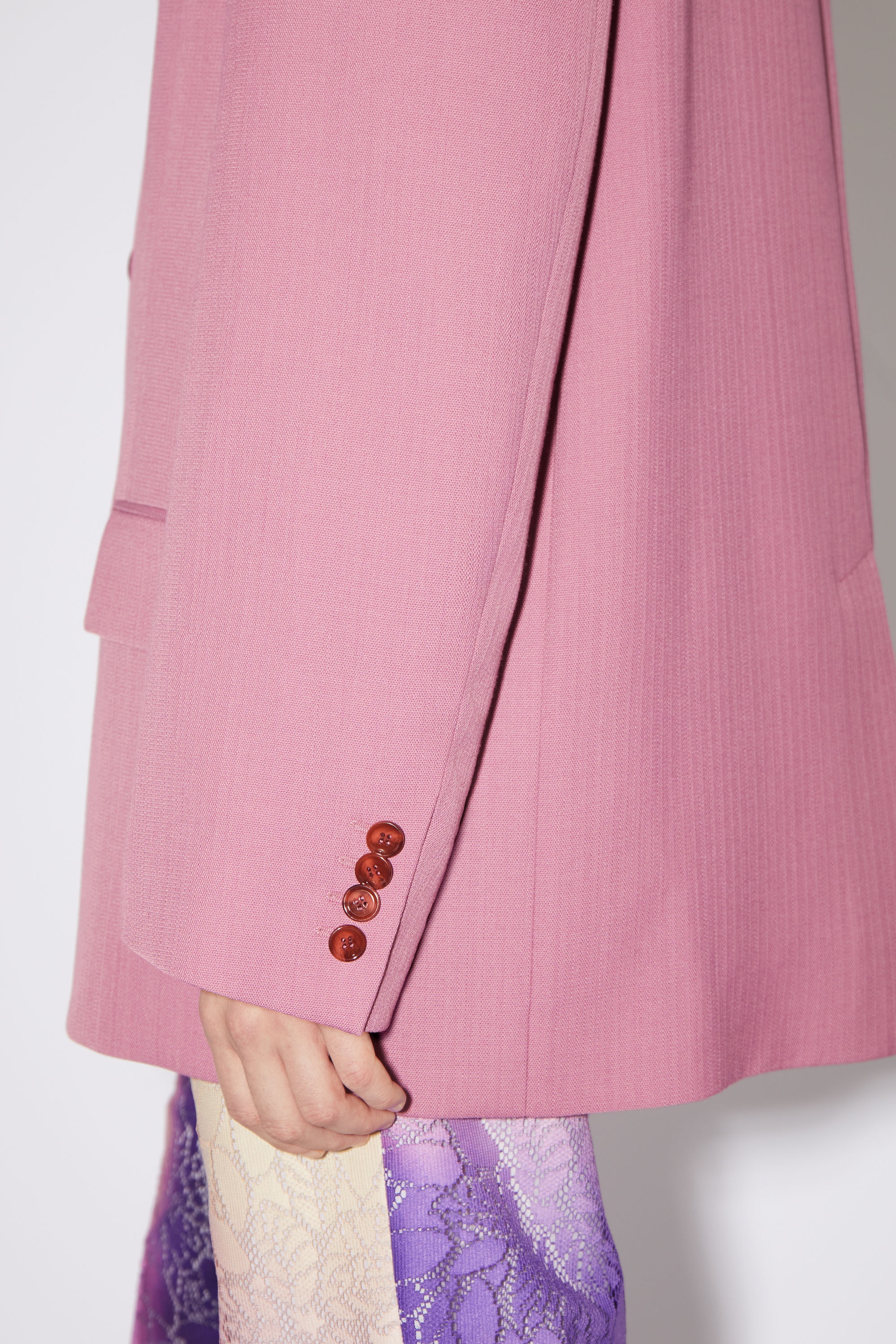 Single-breasted suit jacket - Raspberry pink - 5