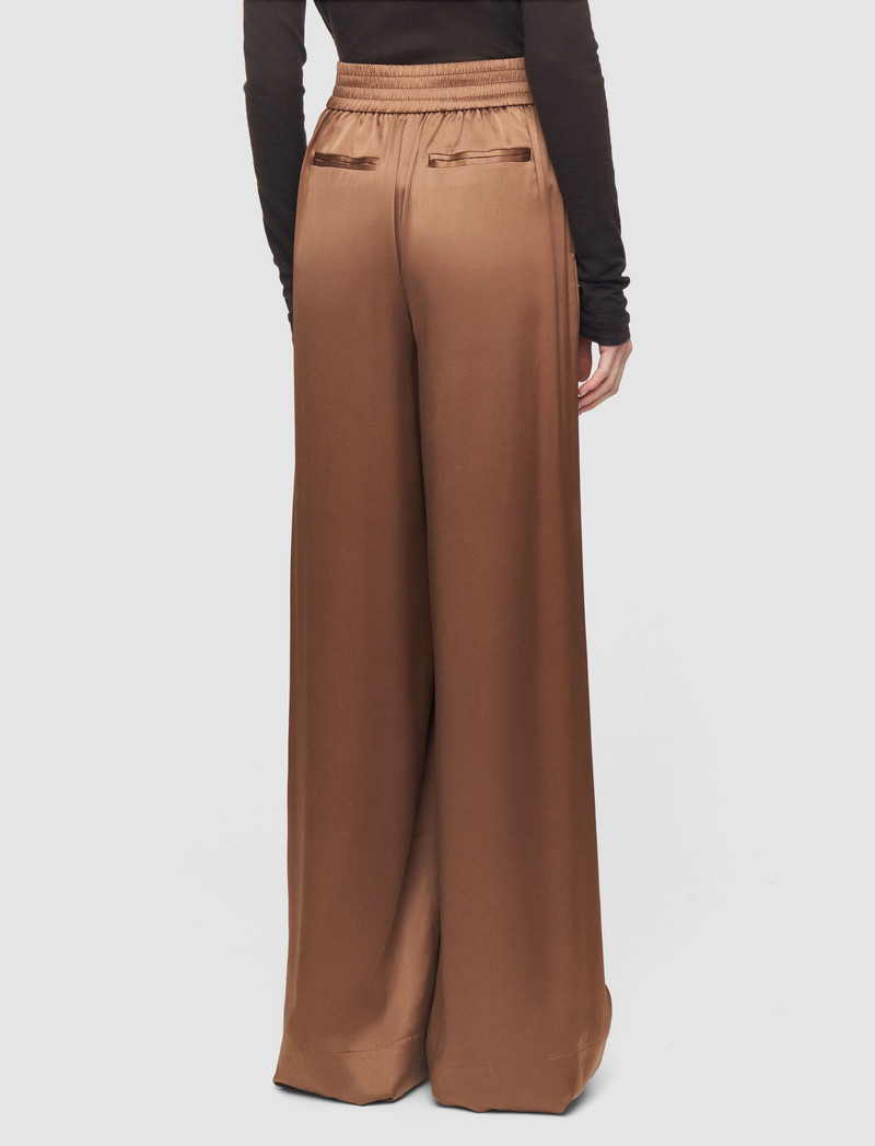 JOSEPH Dijon Silk Satin Trousers outlook