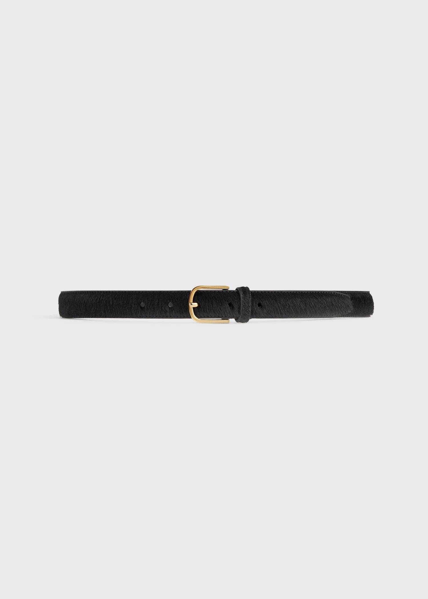 Pony hair belt black - 7