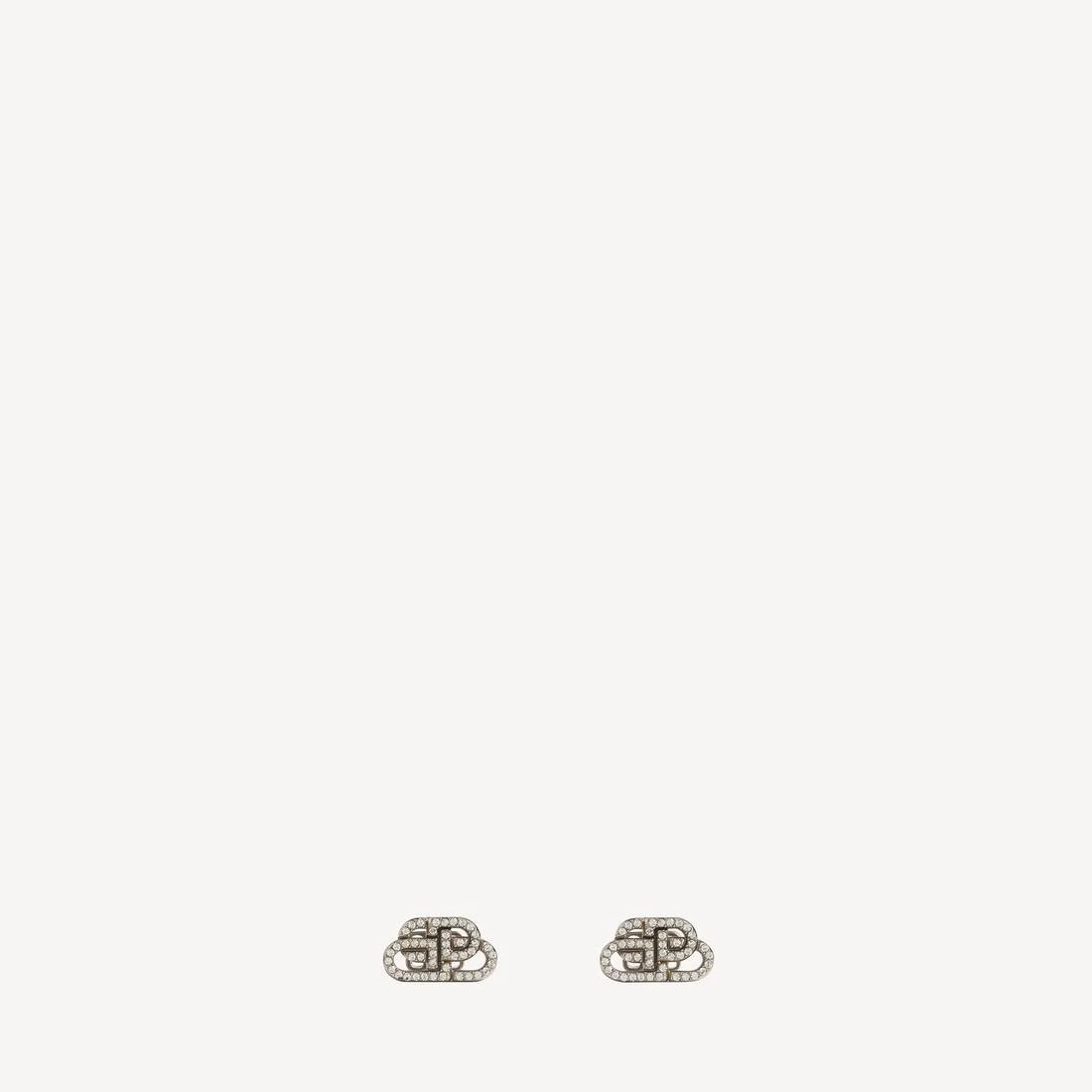 Bb Xs Stud Earrings in Crystal/silver - 1