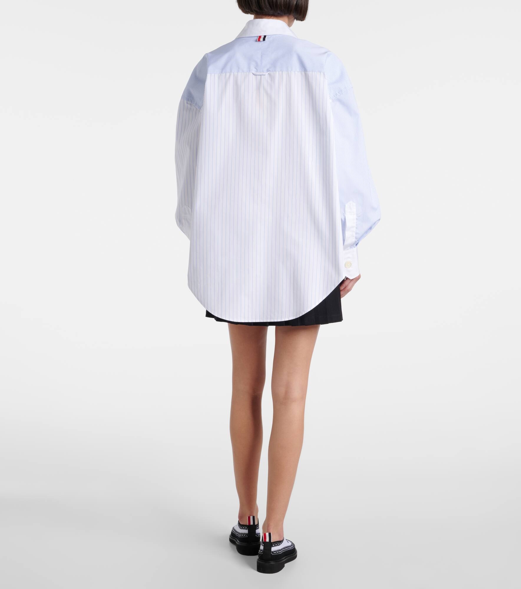 Pinstripe cotton poplin shirt - 3