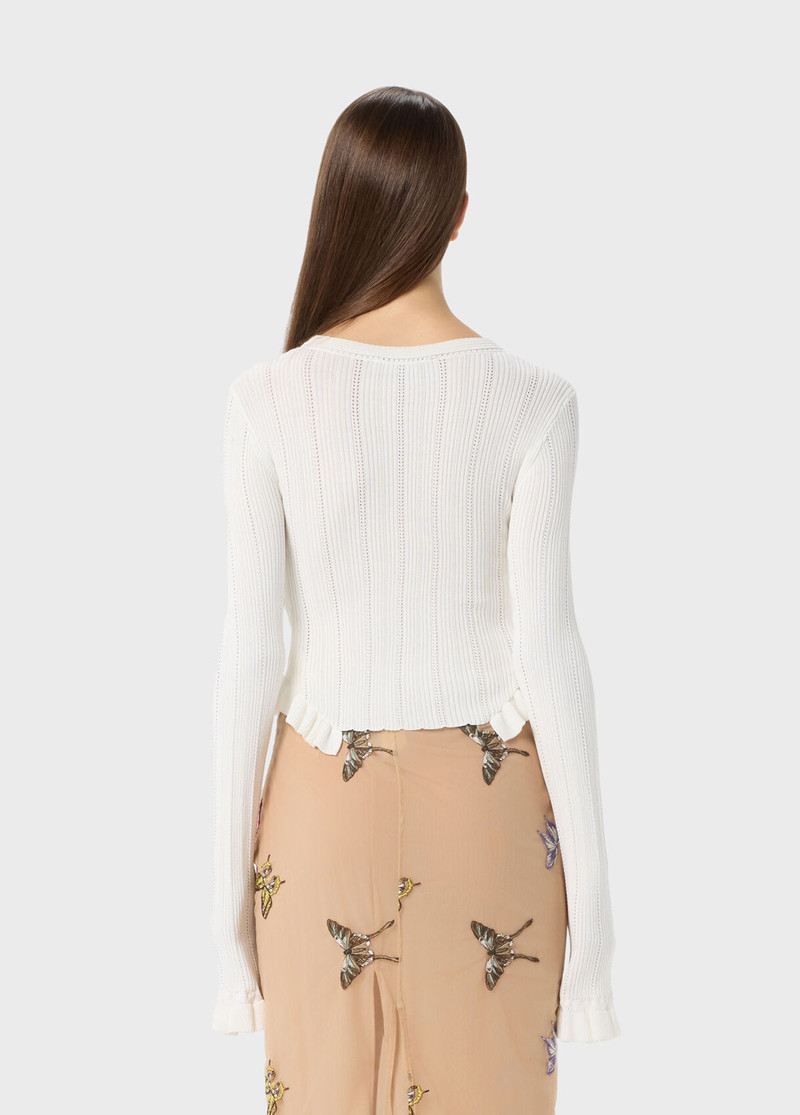 RIBBED CARDIGAN WITH BUTTERFLIES 3