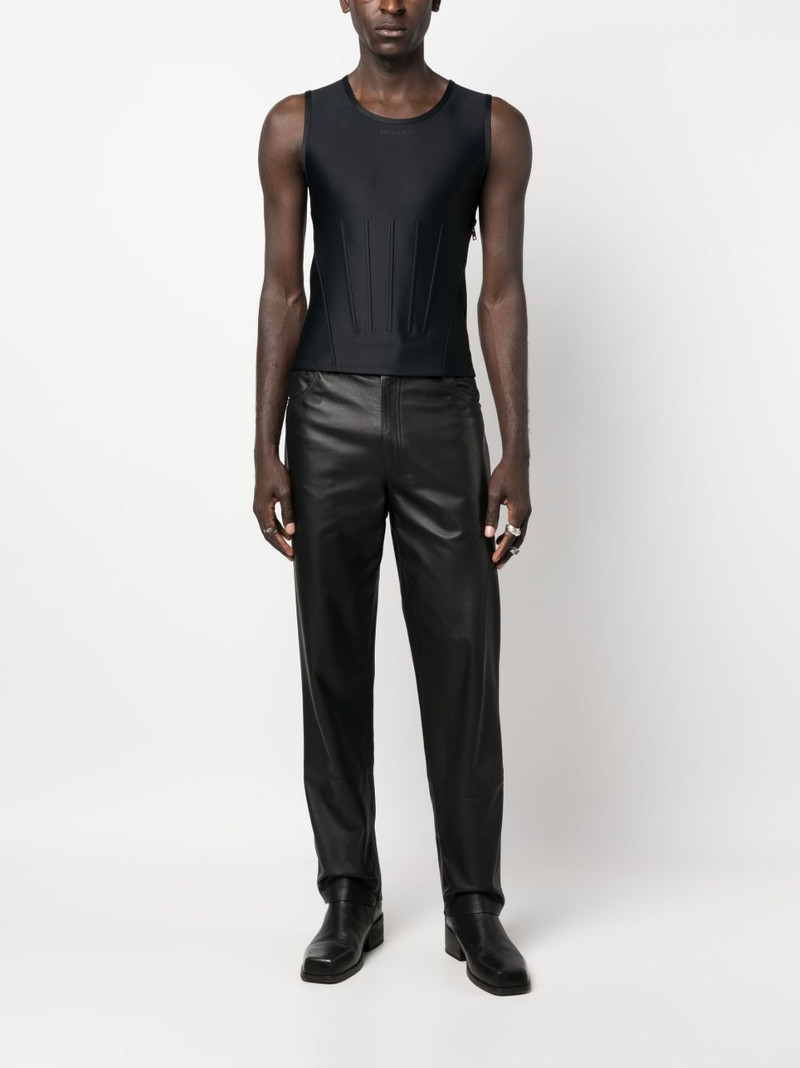 MUGLER round-neck sleeveless top outlook
