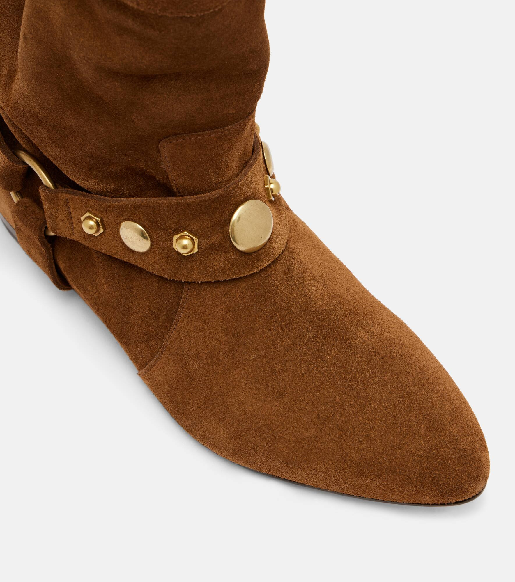 Stania studded suede ankle boots - 4
