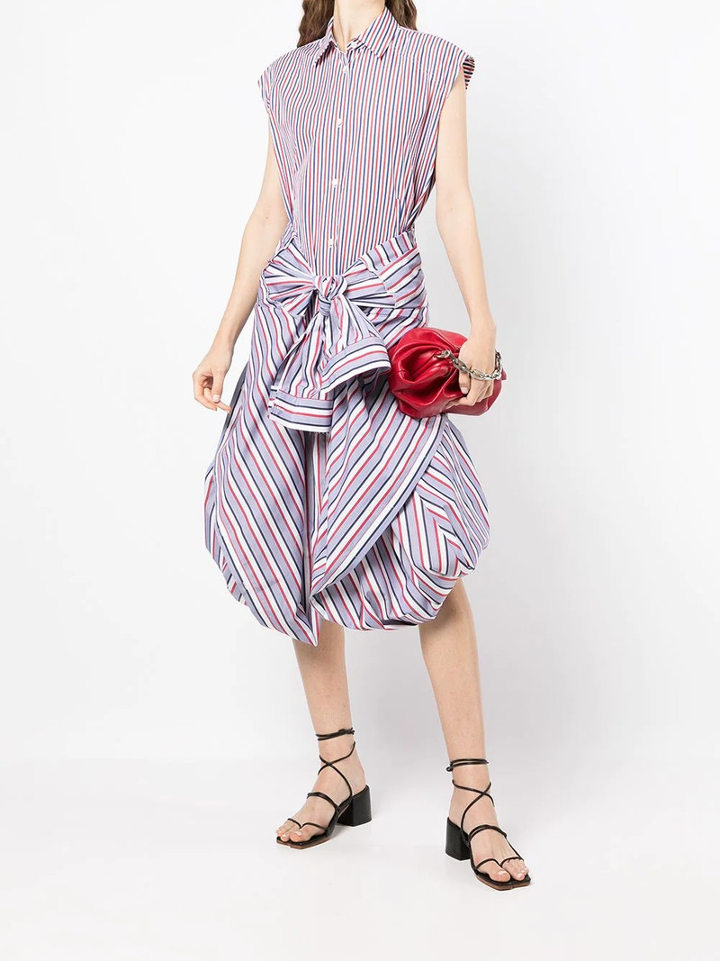 stripe-detail shirt dress 6