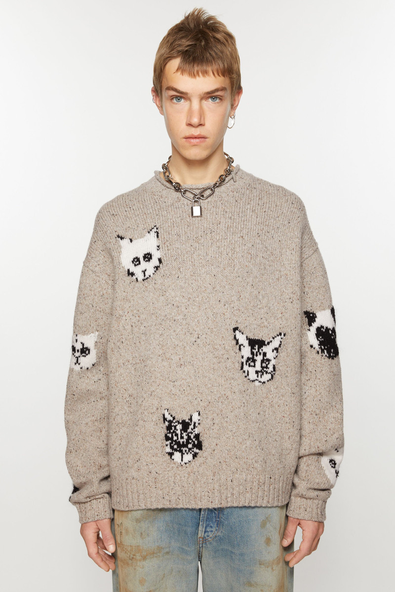 Acne Studios Jacquard jumper - Beige outlook