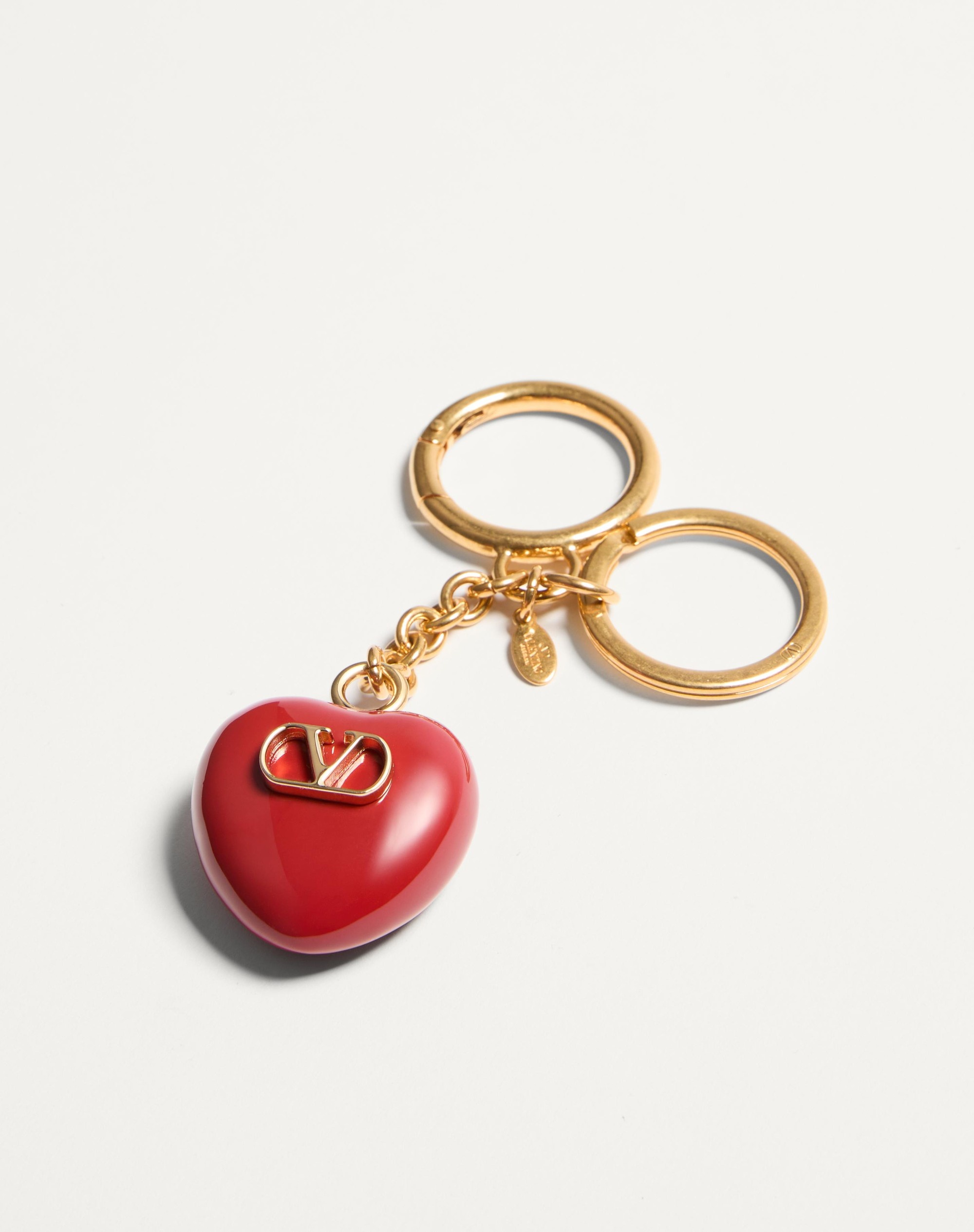 COEUR ROYAL BAG CHARM WITH KEY RING IN METAL AND ENAMEL - 2