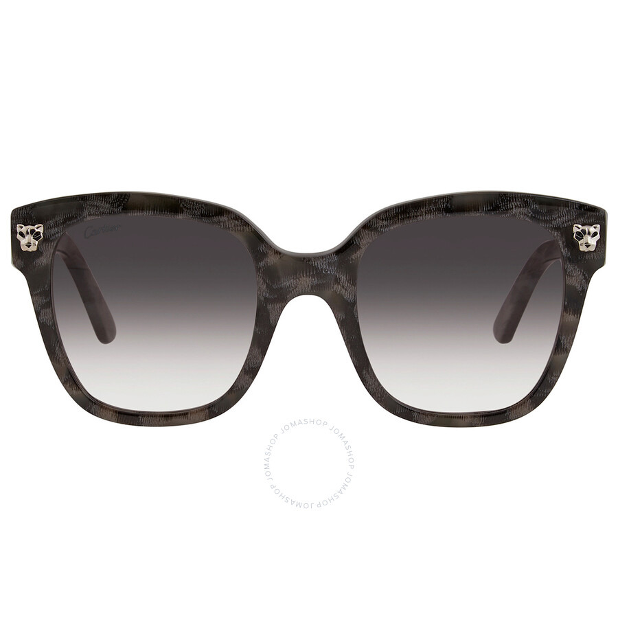 Cartier Panthere de Cartier Grey Gradient Square Ladies Sunglasses CT0143S 004 51 - 2