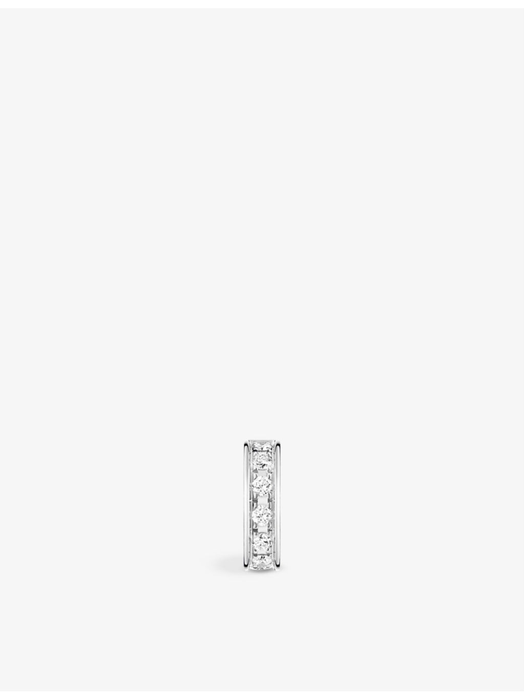 Quatre Radiant Edition 18ct white-gold and 0.14ct round diamond single clip-on earring - 1