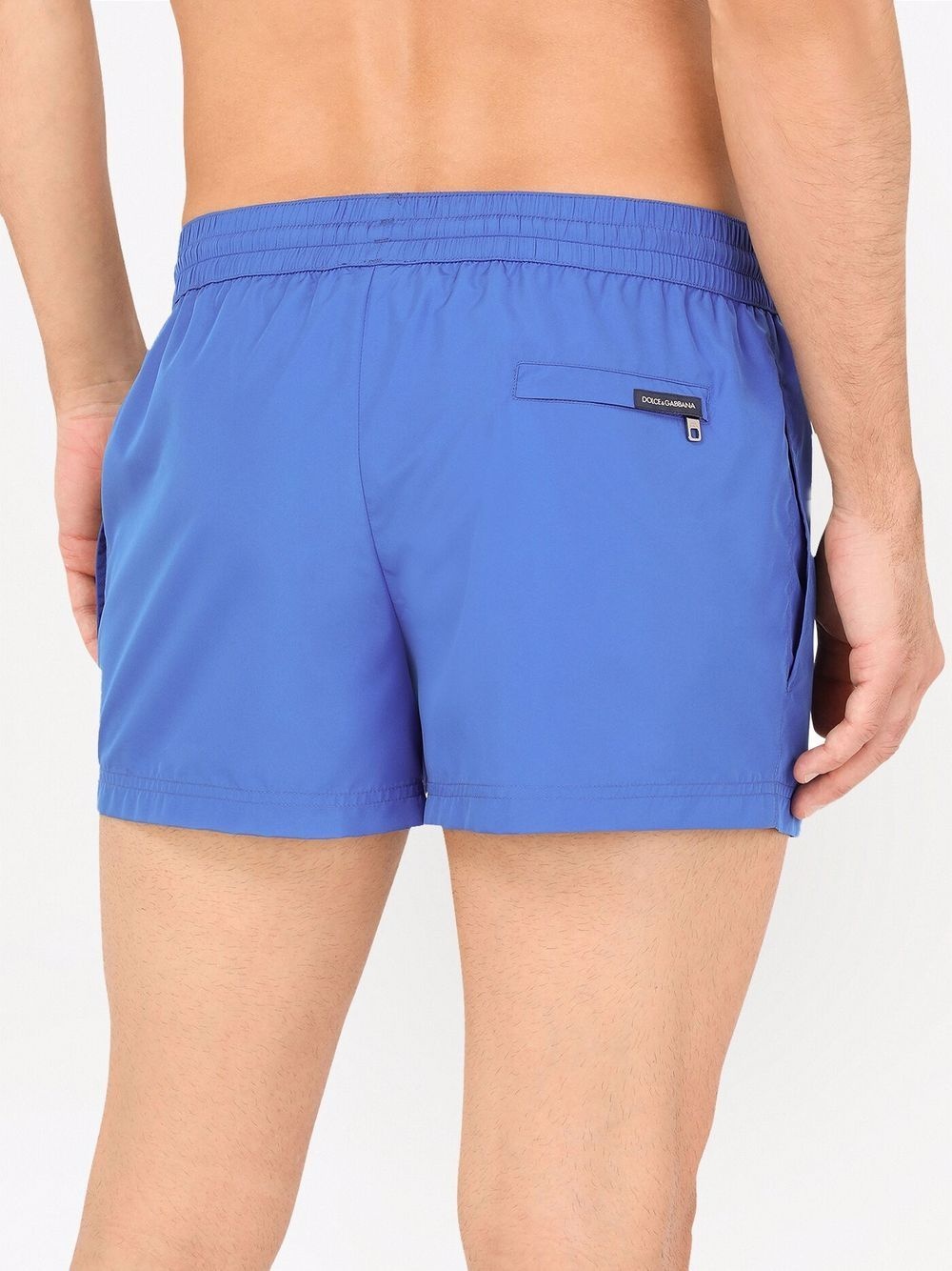 logo-patch drawstring-waist short swim shorts - 3