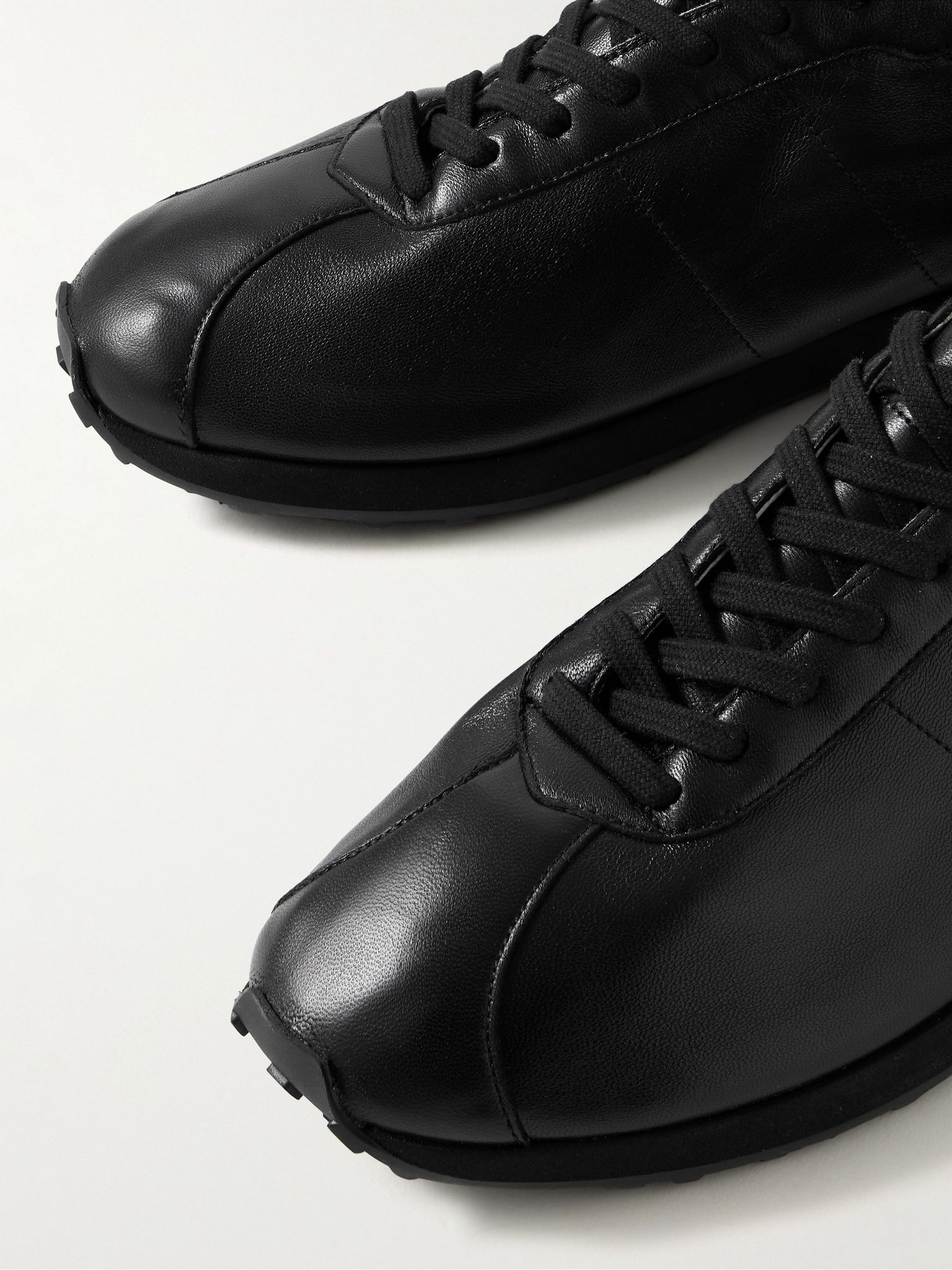 Mica Leather Sneakers Black - 5