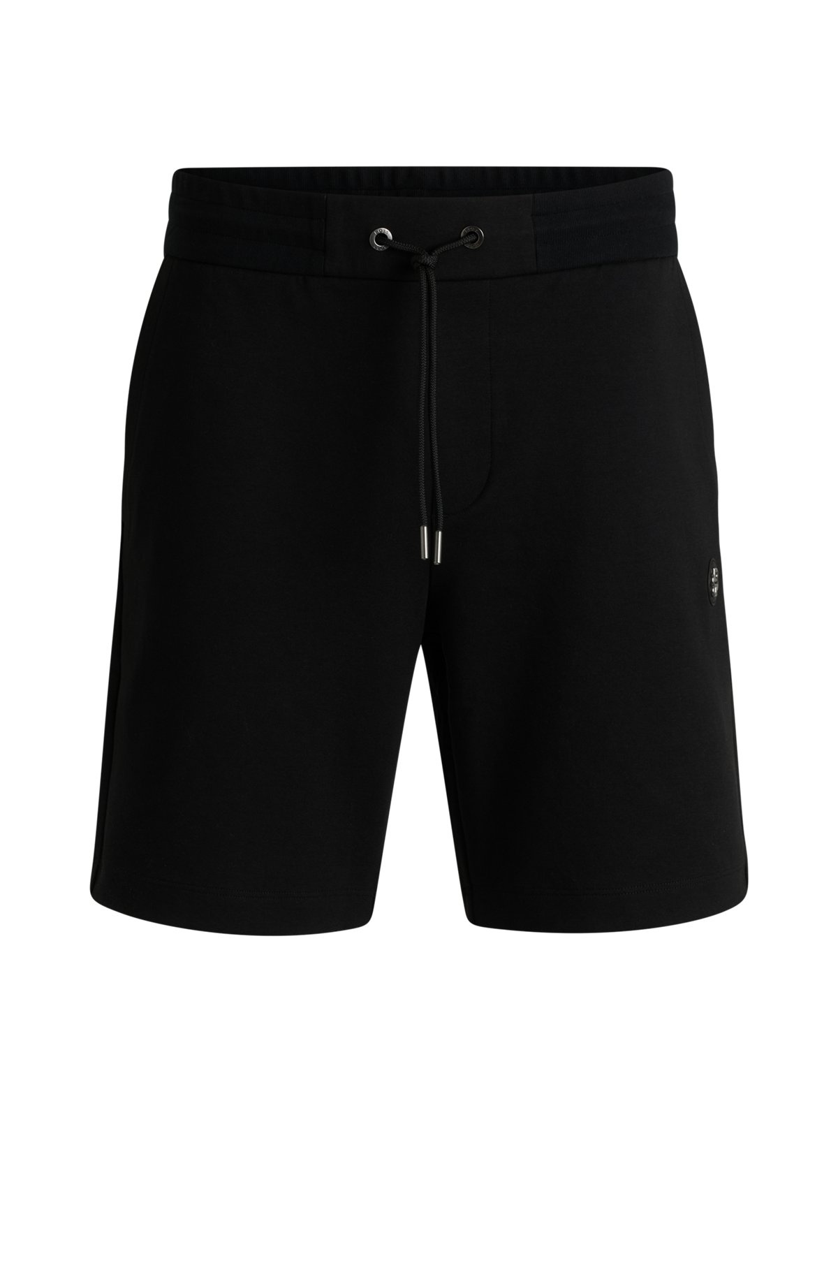 SHORTS WITH METALLIC DOUBLE B MONOGRAM - 1