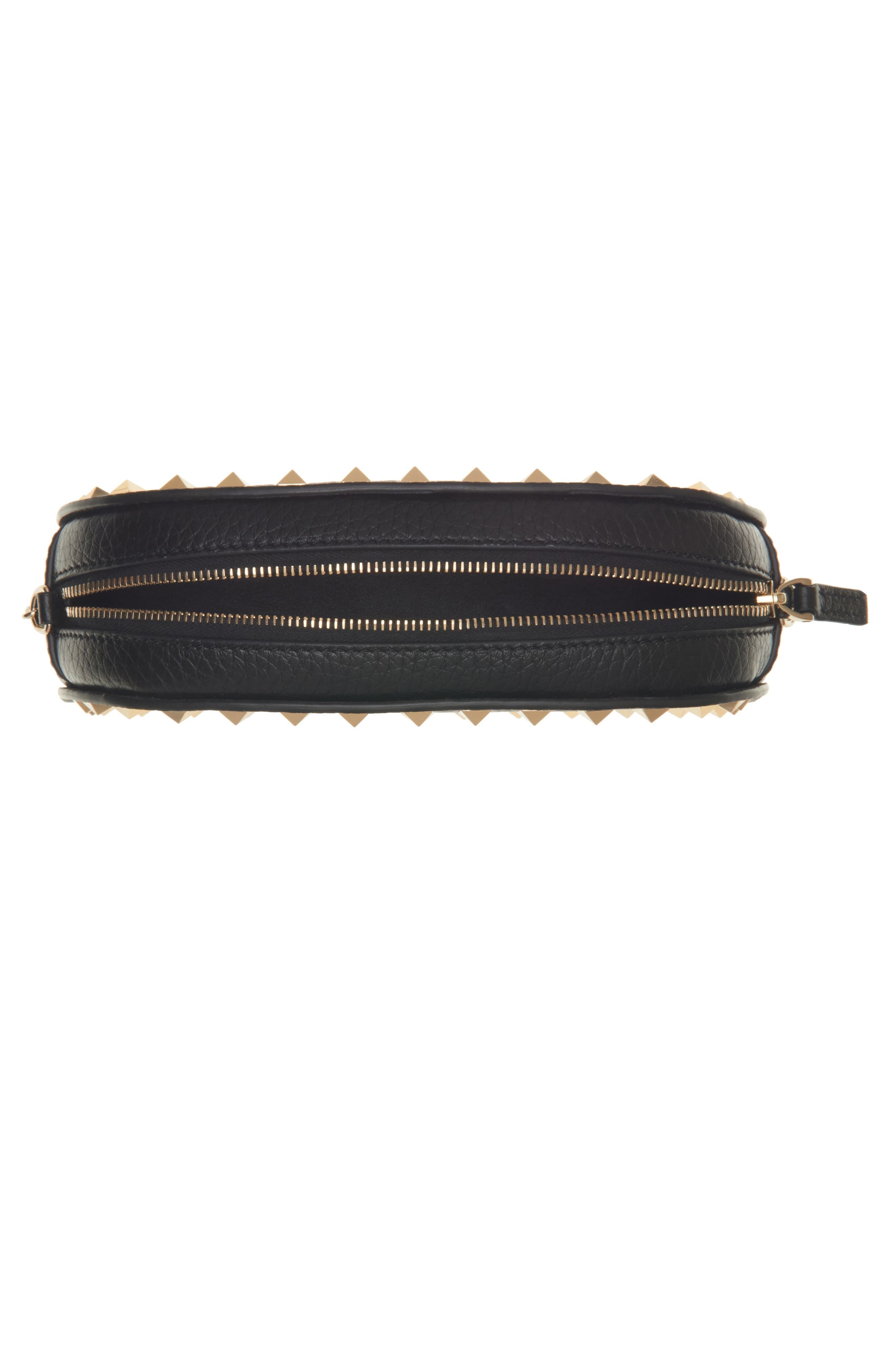 Valentino Garavani Mini Rockstud Leather Crossbody Bag in Nero at Nordstrom - 4