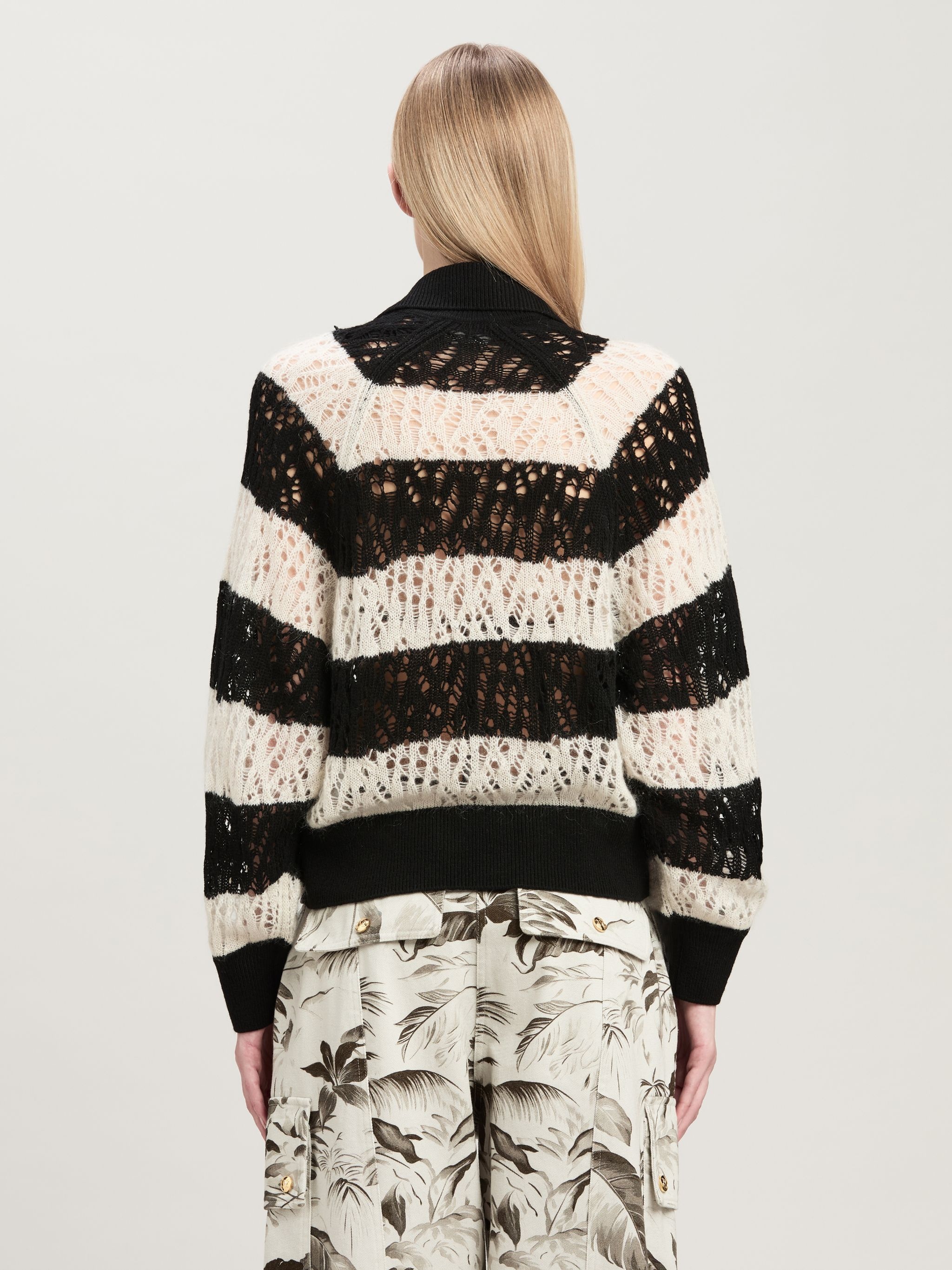 Gold Buttons Knit Cardigan - 5