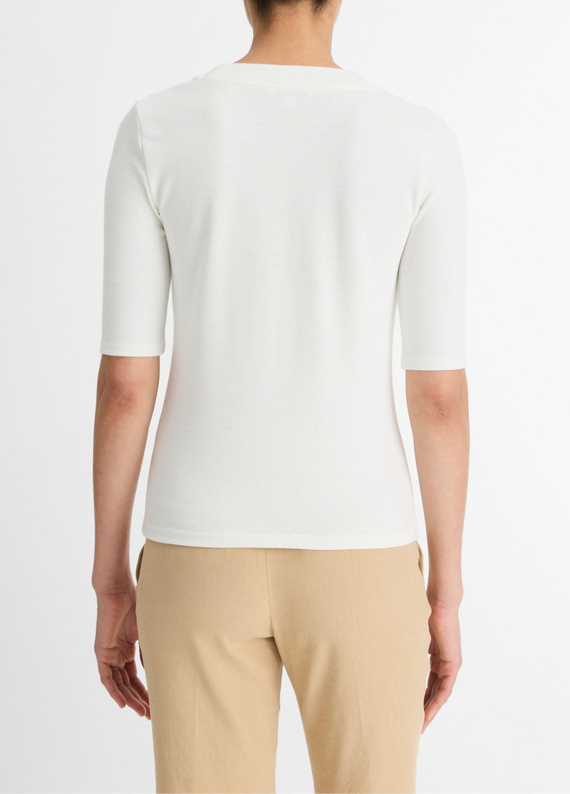 Vince Jersey Elbow-Sleeve Henley outlook