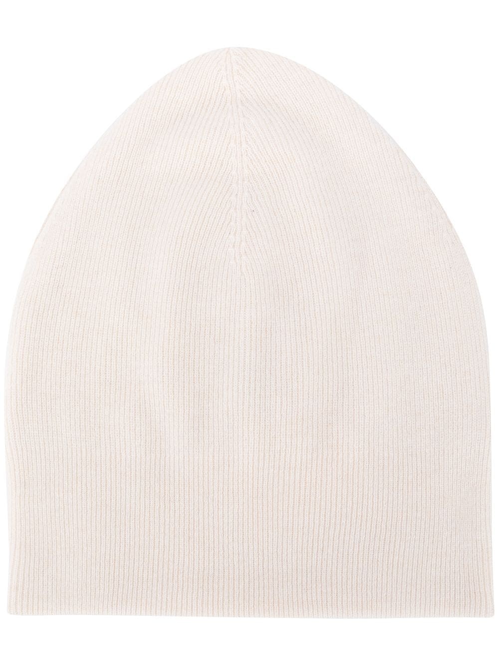 fine knit beanie hat - 1