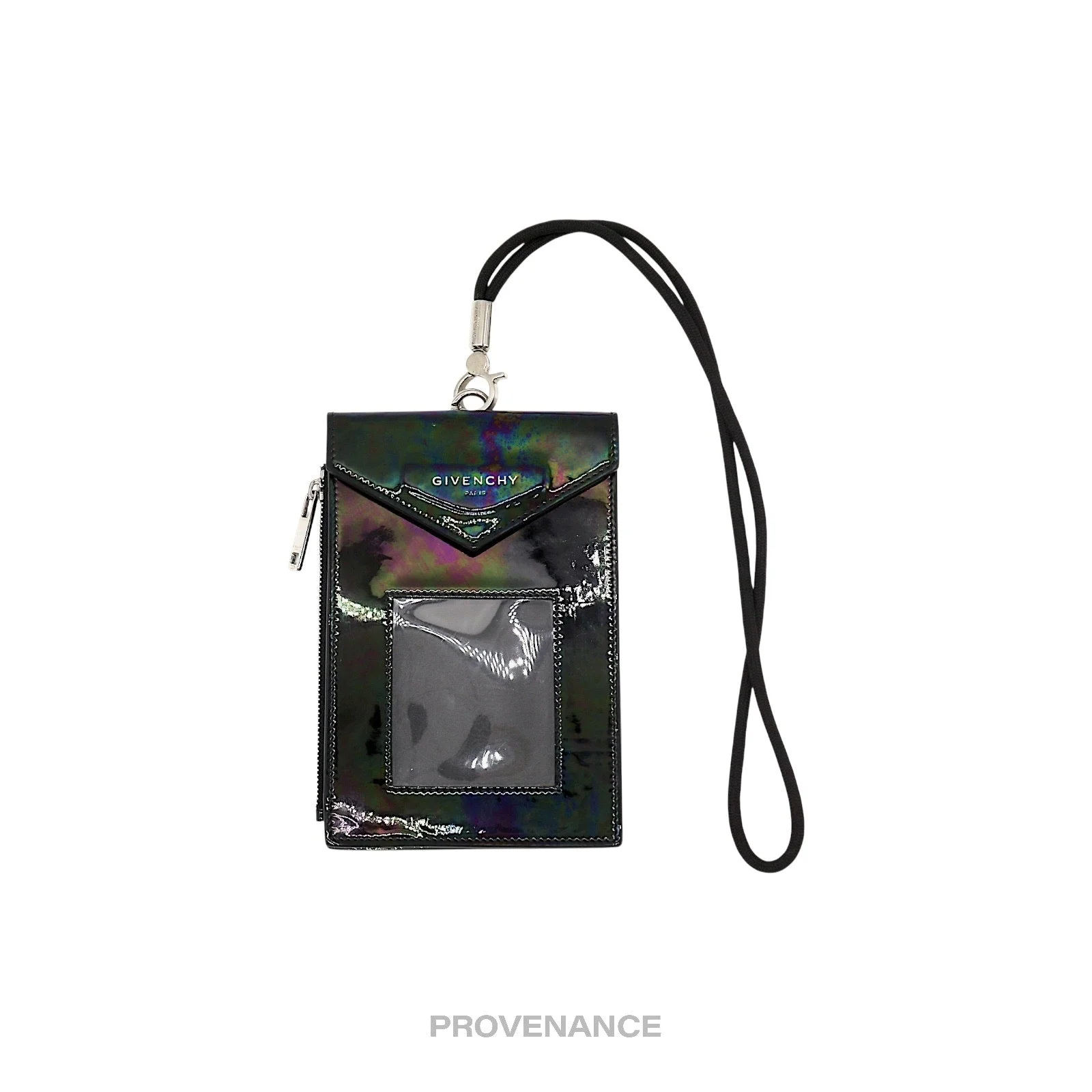 Givenchy Logo Neck Phone Lanyard Wallet - Iridescent - 1