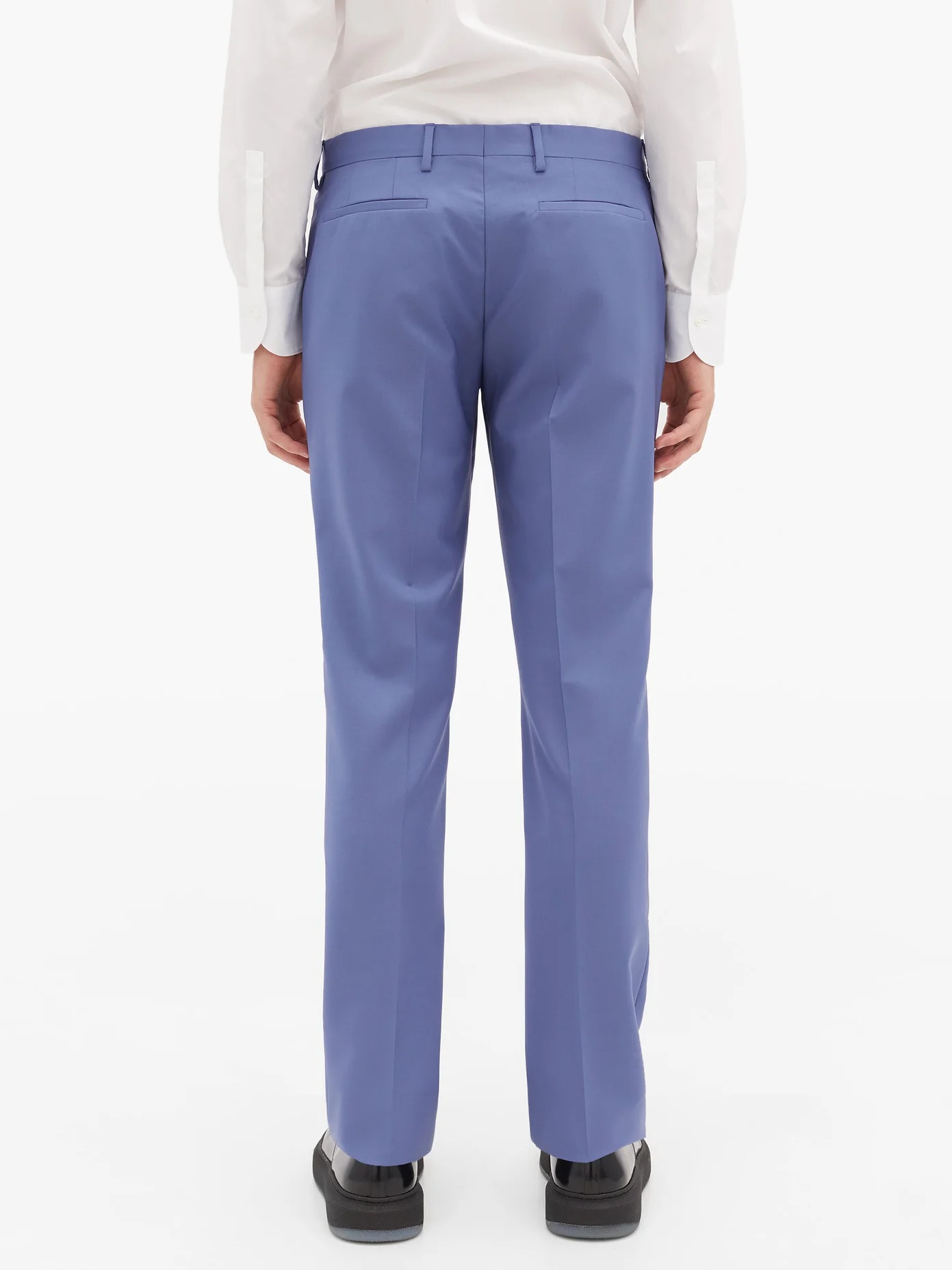 Soho-fit wool-blend fresco suit trousers - 5