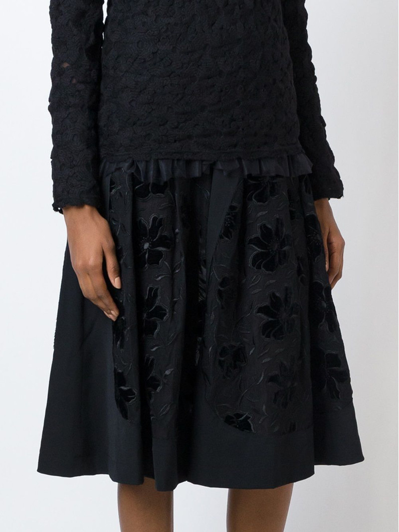 embroidered flared skirt 3