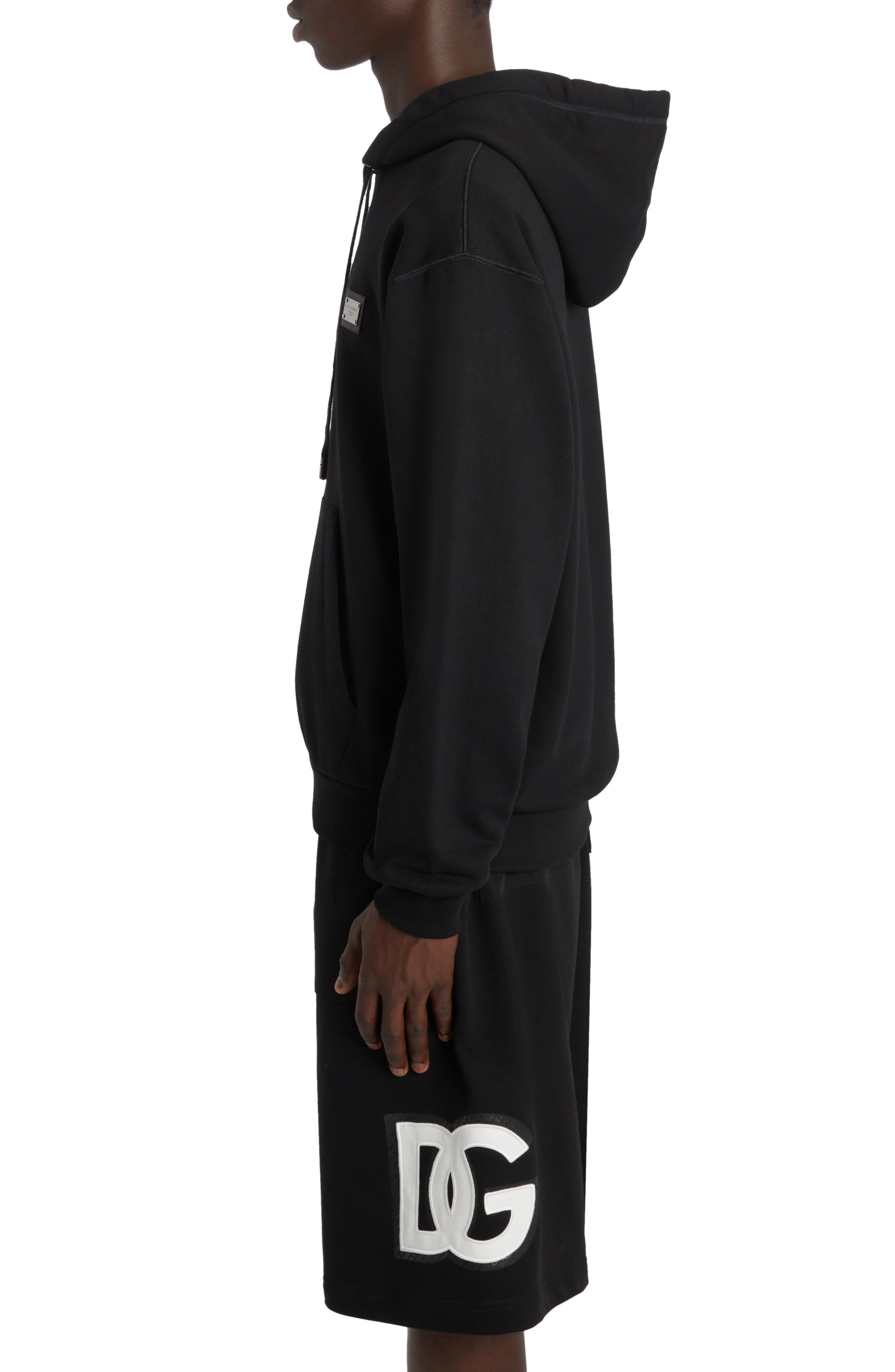 Logo Plate Cotton Hoodie - 3