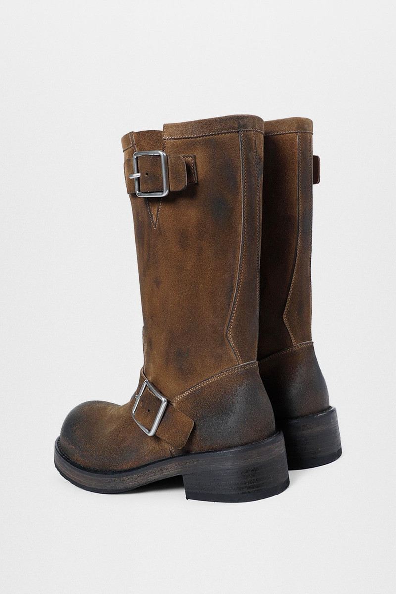 Sarith Engineer Biker Boots with Buckles 3